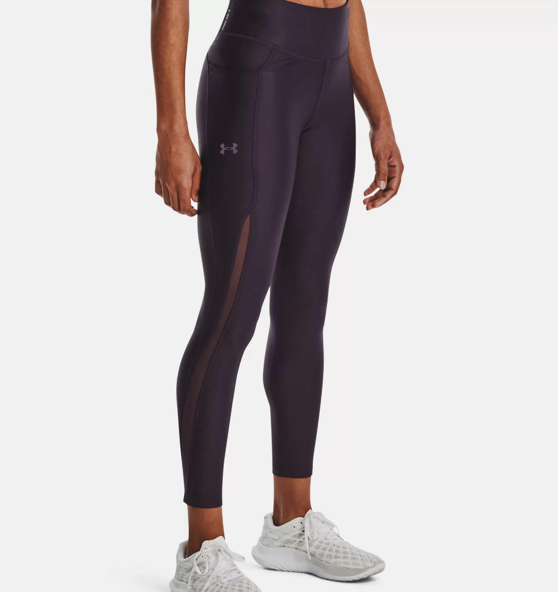 Outlet Under Armour Calzamaglia Ua Fly-Fast Elite Iso-Chill Ankle Da Donna Tux Purple / Reflective - 541