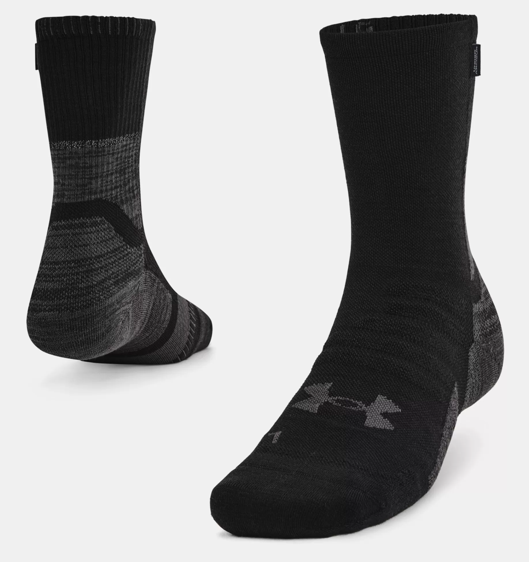 Outlet Under Armour Calze Ua Armourdry™ Run Wool Unisex Black / Jet Gray - 001