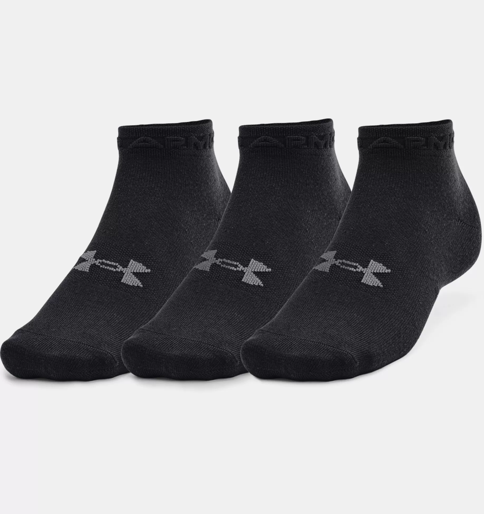 Sale Under Armour Calze Ua Essential Low Cut Unisex In Confezione Tripla Black / Pitch Gray - 001