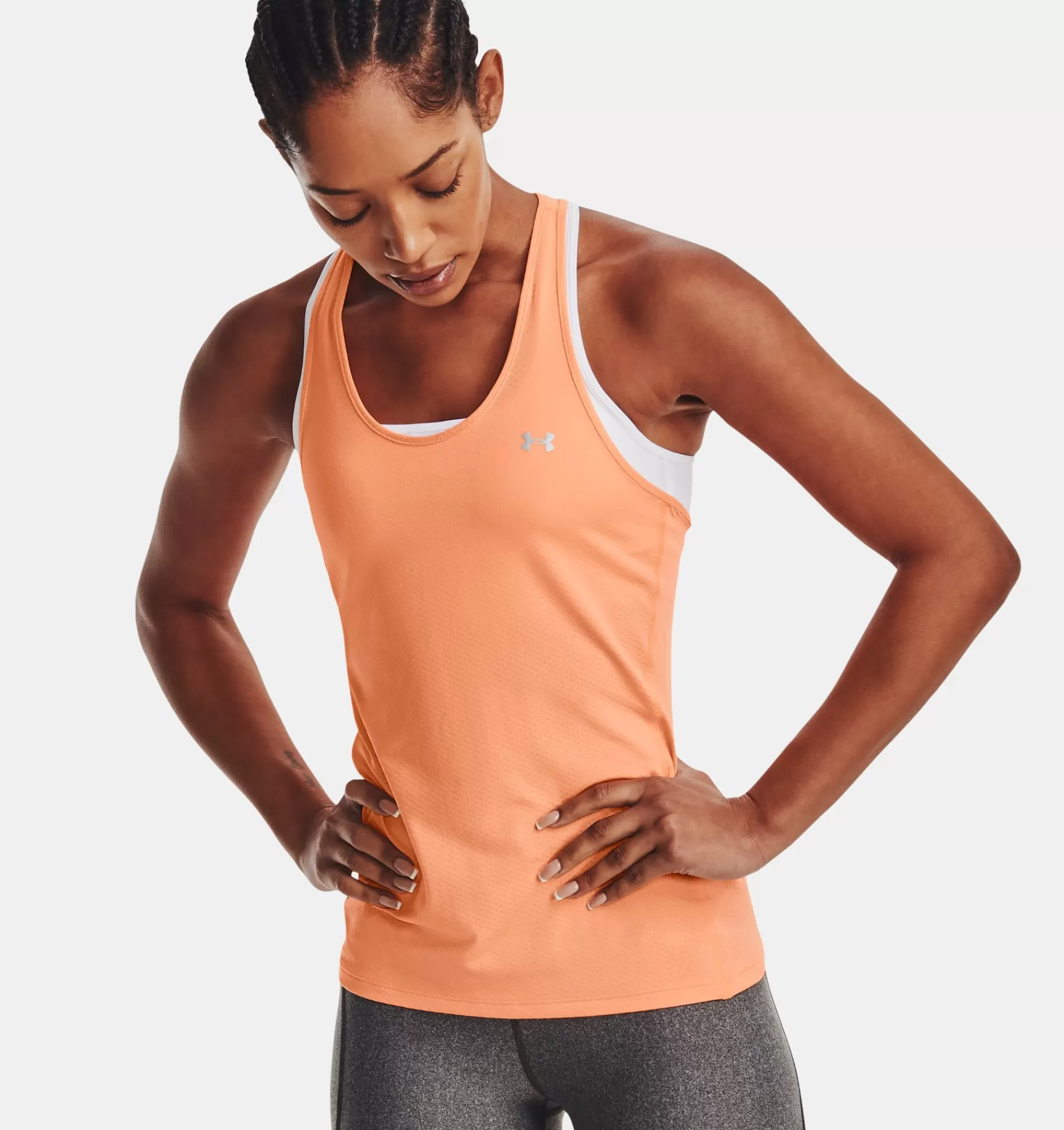 Fashion Under Armour Canotta Heatgear® Armour Racer Da Donna Orange Tropic / Mellow Orange - 906