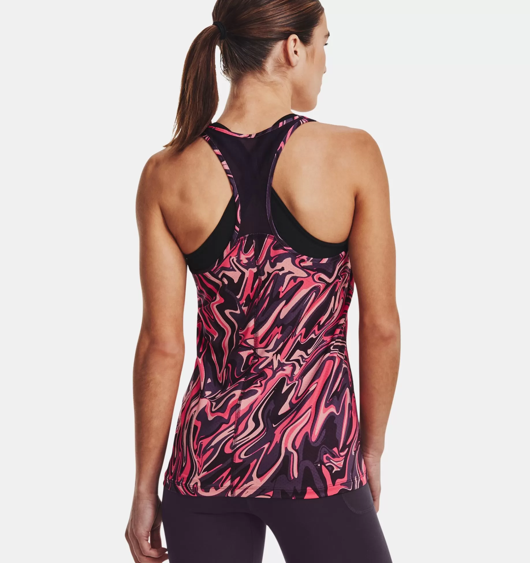 Hot Under Armour Canotta Heatgear® Armour Racer Print Da Donna Tux Purple / Iridescent - 541