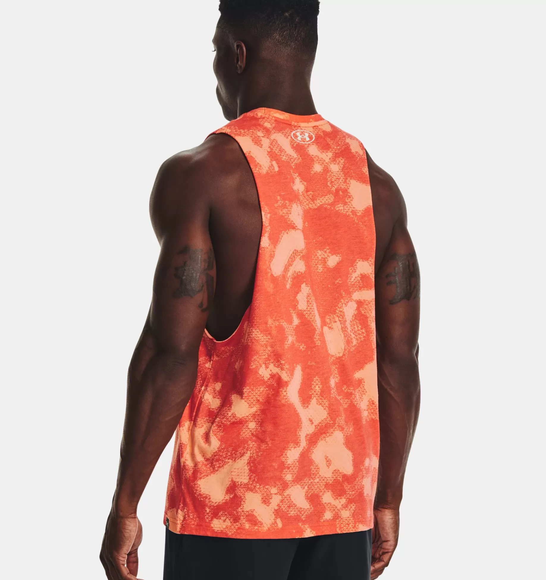 Clearance Under Armour Canotta Project Rock Brahma Printed Da Uomo Vermillion / Vitamin - 872