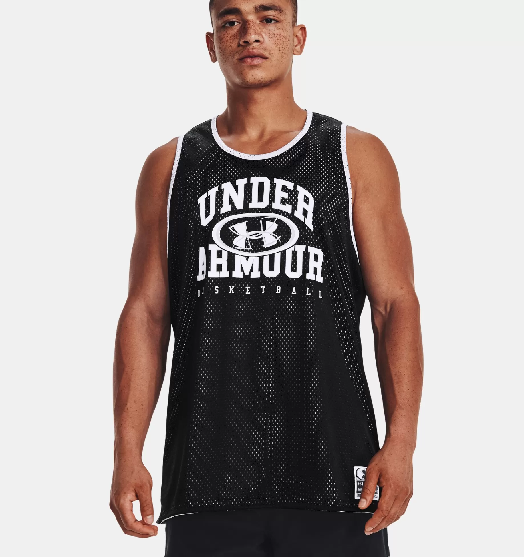 Clearance Under Armour Canotta Ua Baseline Reversible Da Uomo Black / Mod Gray - 001