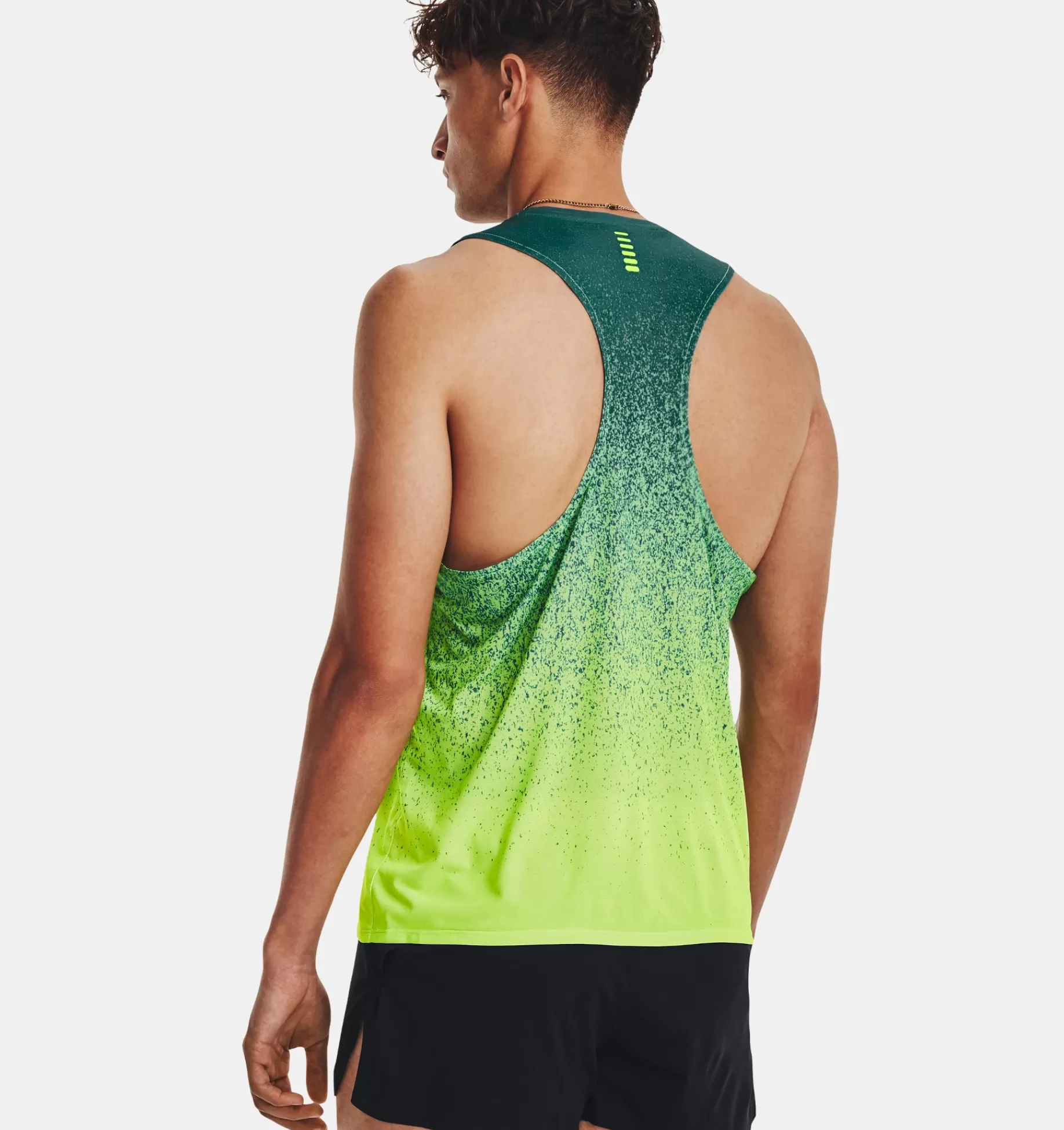 Fashion Under Armour Canotta Ua Rush™ Cicada Da Uomo Coastal Teal / Lime Surge - 722