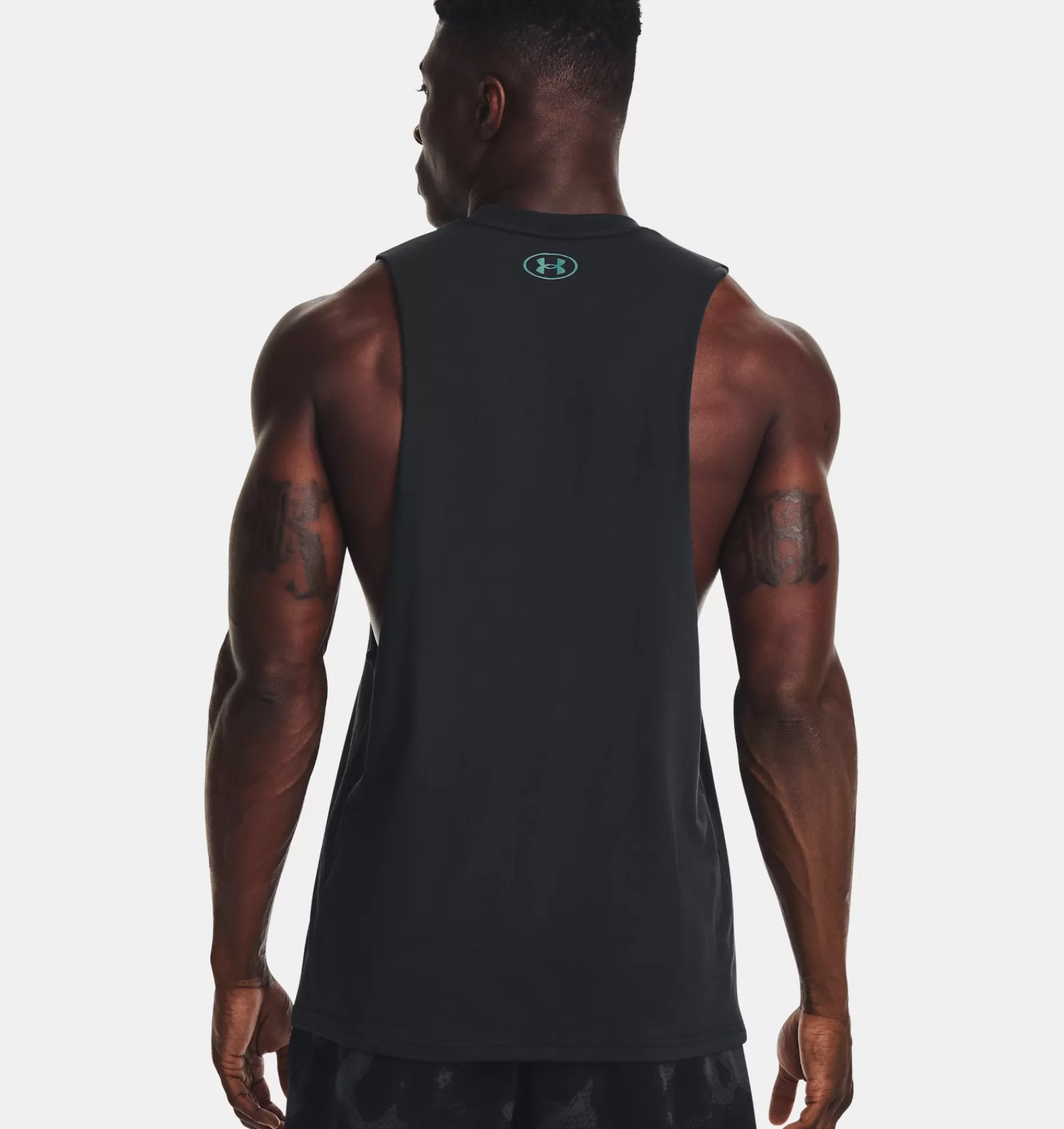 Flash Sale Under Armour Canottiera Project Rock Brahma Bull Da Uomo Black / Coastal Teal - 002