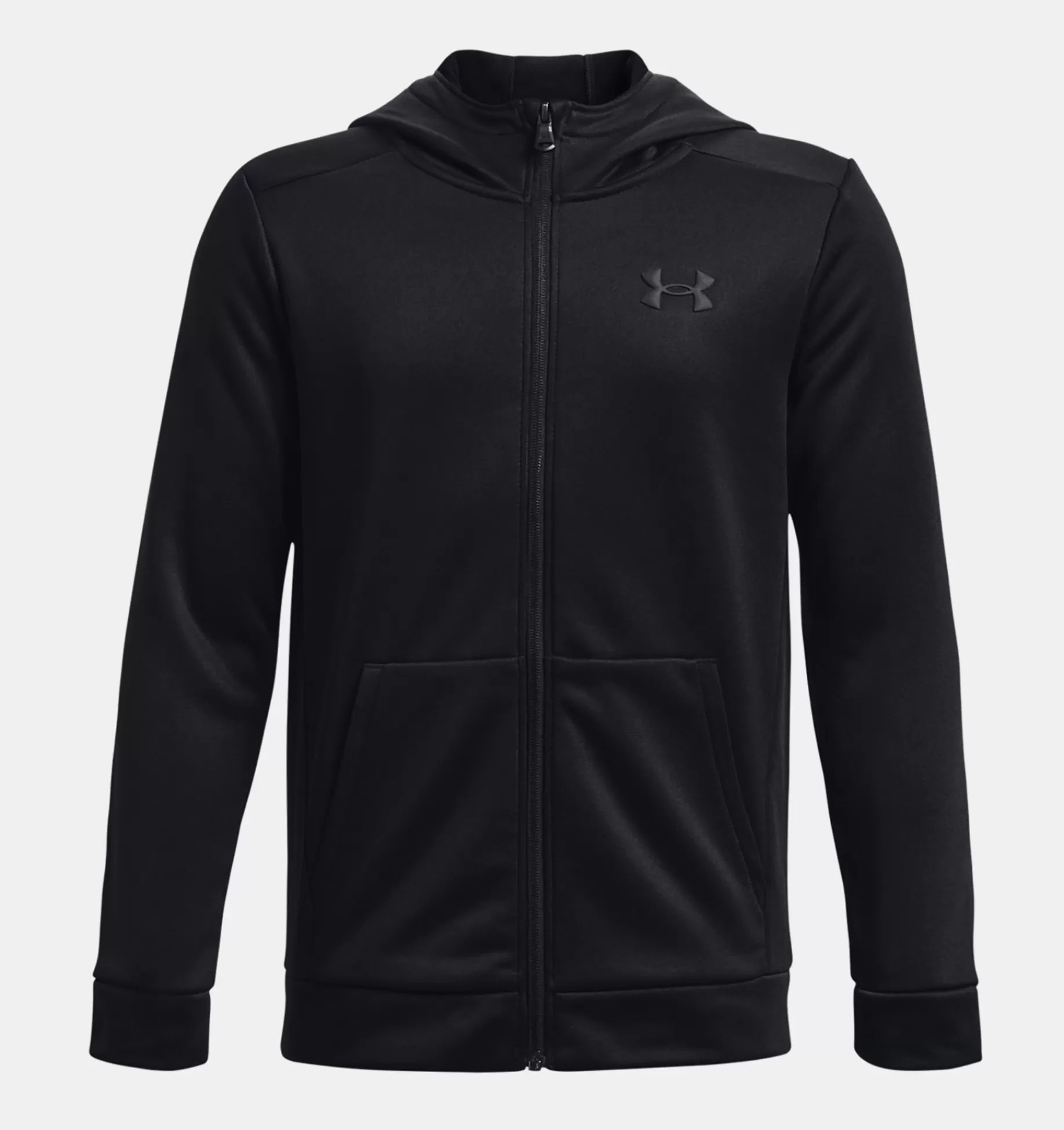 Cheap Under Armour Felpa Con Cappuccio Armour Fleece® Full Zip Da Ragazzo Black - 001