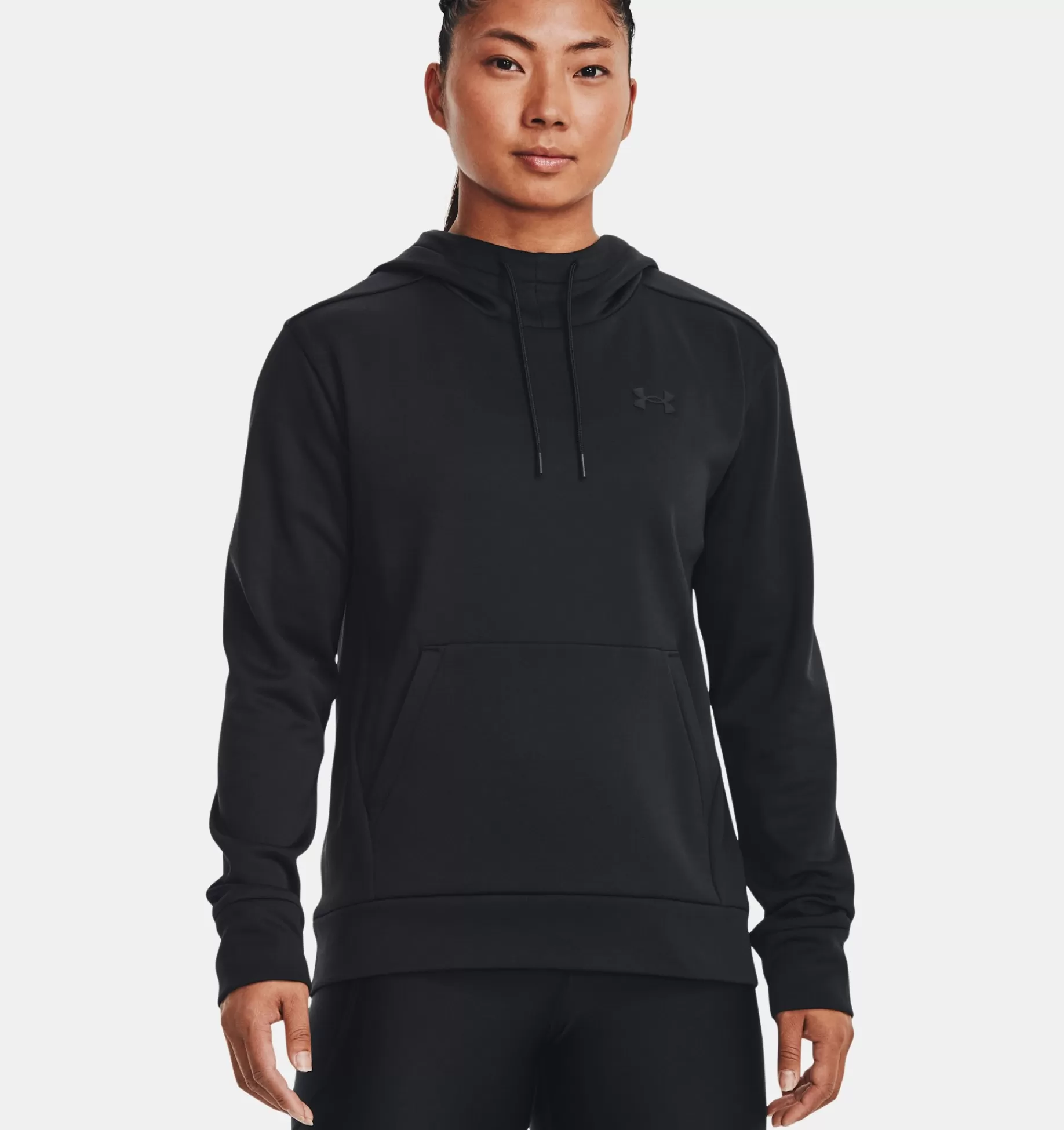 Sale Under Armour Felpa Con Cappuccio Armour Fleece® Left Chest Da Donna Black - 001