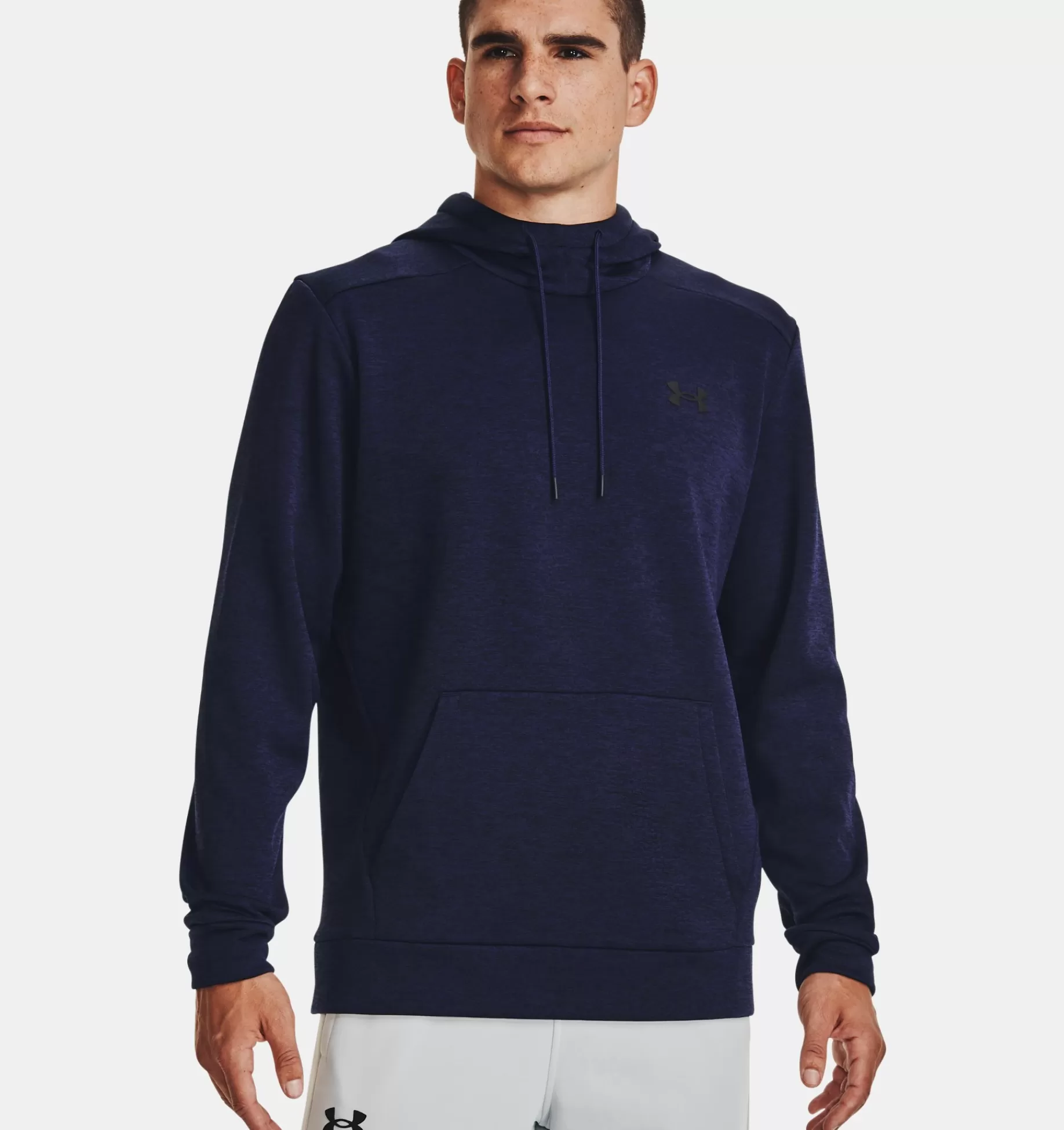 Online Under Armour Felpa Con Cappuccio Armour Fleece® Twist Da Uomo Midnight Navy / Black - 410