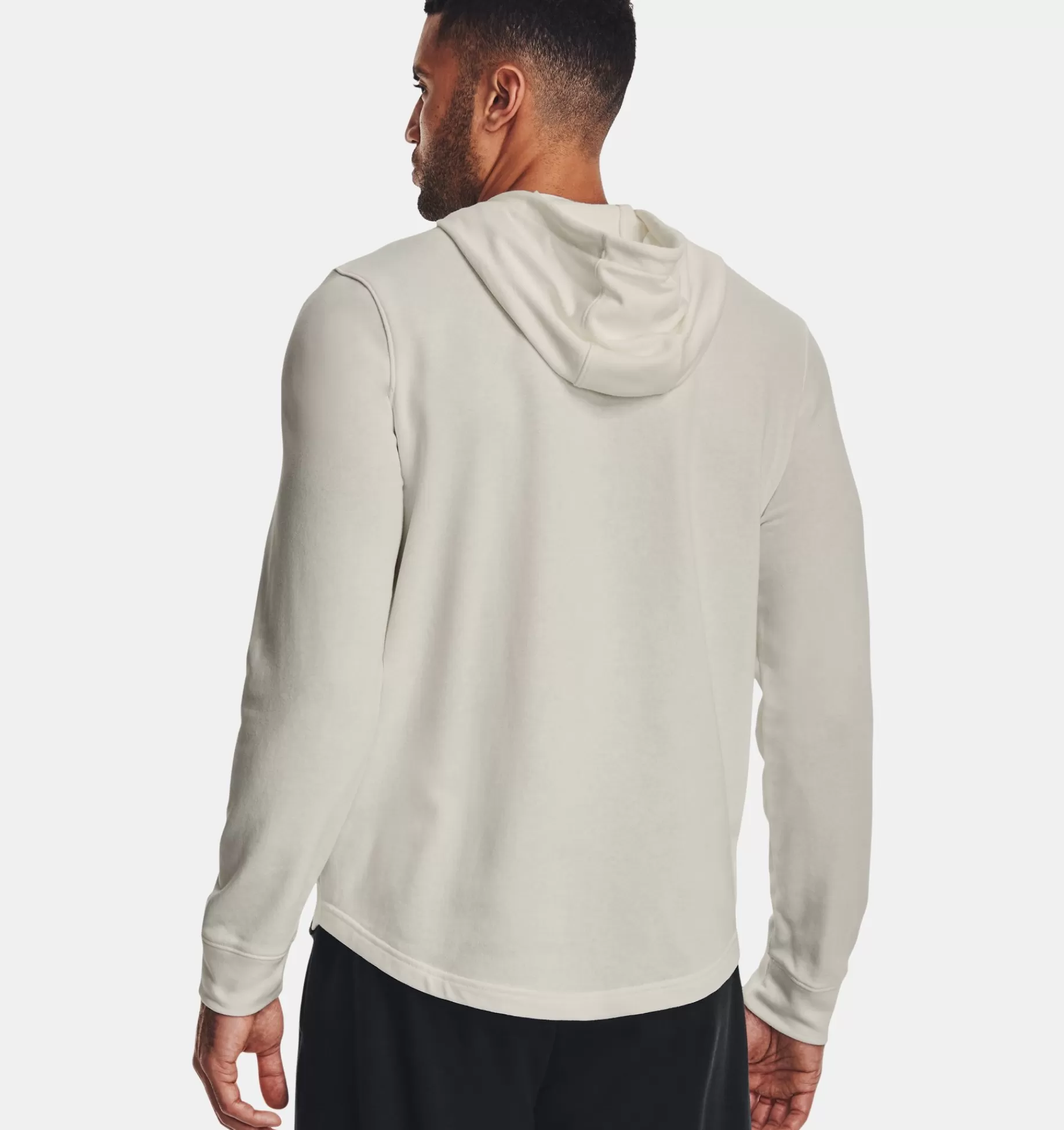 Discount Under Armour Felpa Con Cappuccio Project Rock Terry Da Uomo Ivory / Black - 130