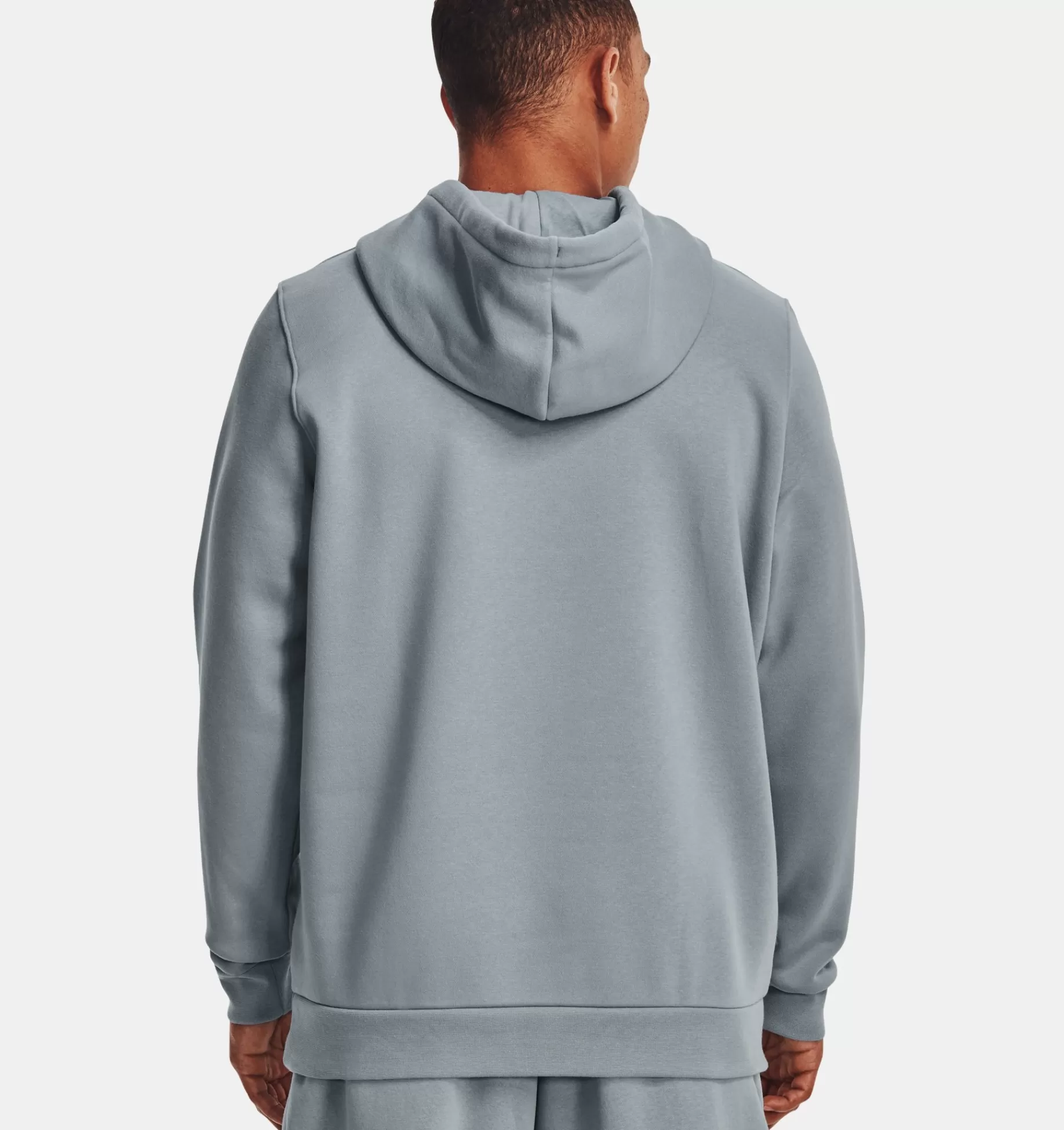 Clearance Under Armour Felpa Con Cappuccio Ua Essential Fleece Da Uomo Harbor Blue / White - 465