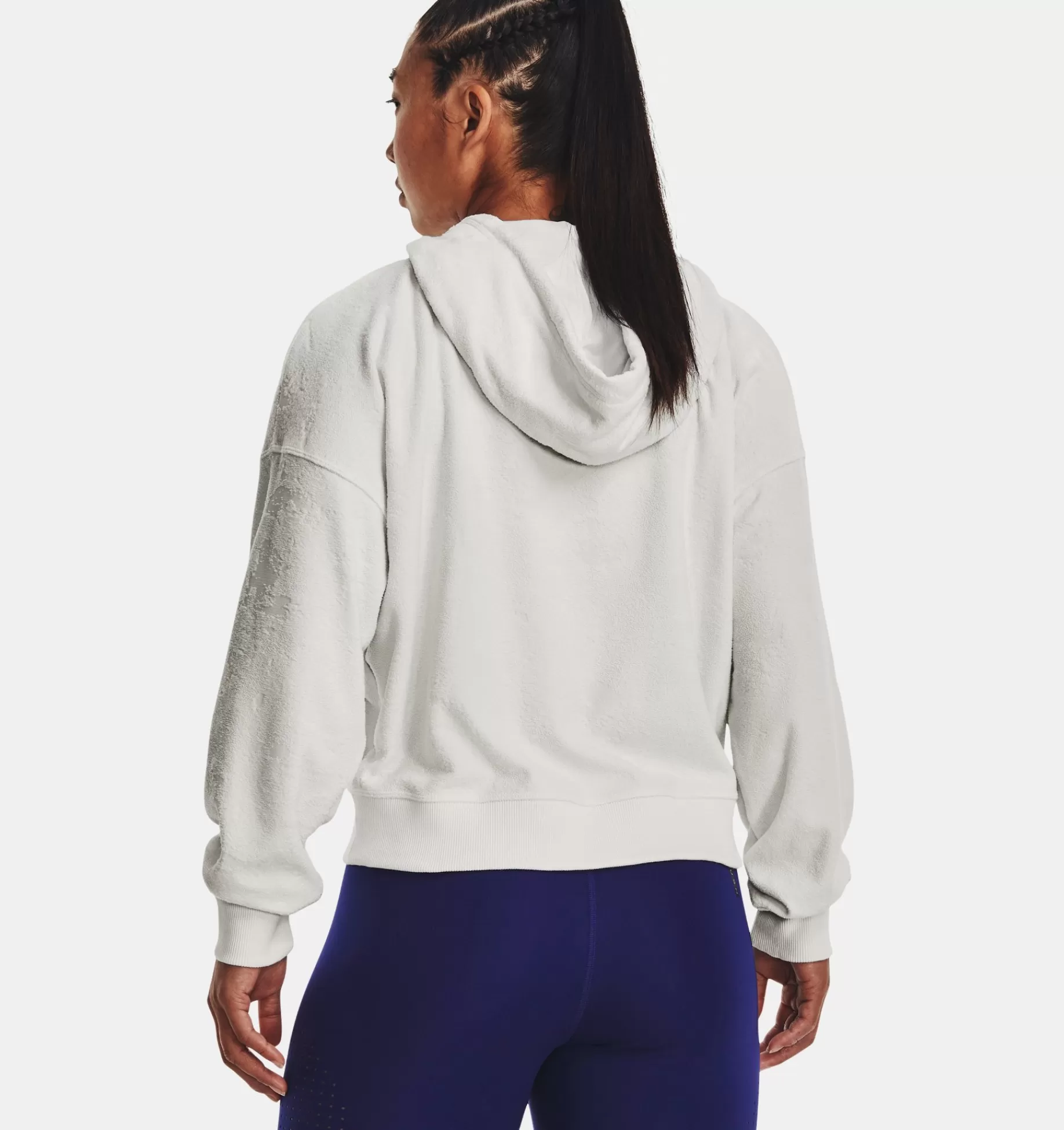 Online Under Armour Felpa Con Cappuccio Ua Journey Terry Da Donna Gray Mist - 006