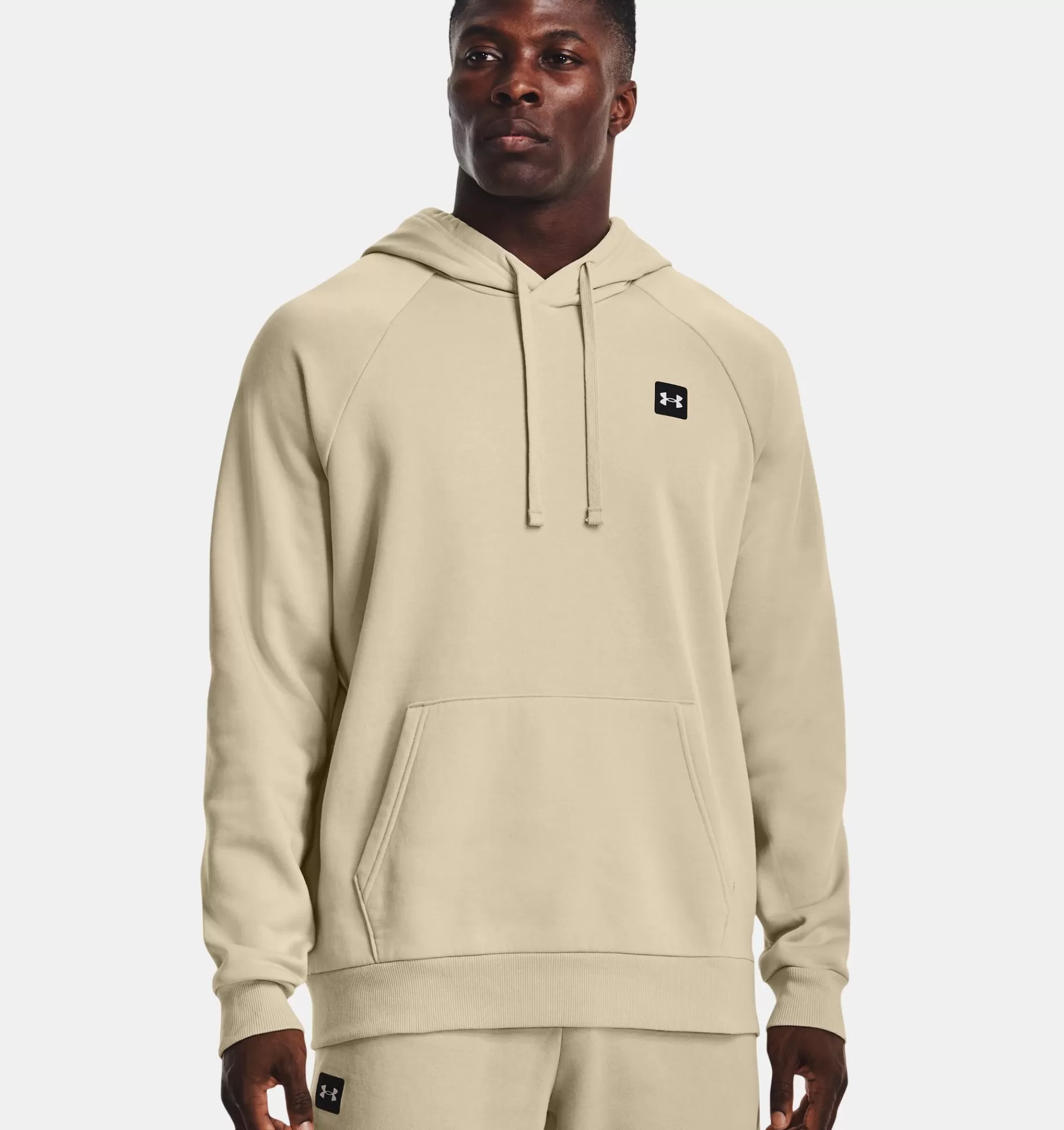 Best Under Armour Felpa Con Cappuccio Ua Rival Fleece Da Uomo Khaki Base / Onyx White - 289