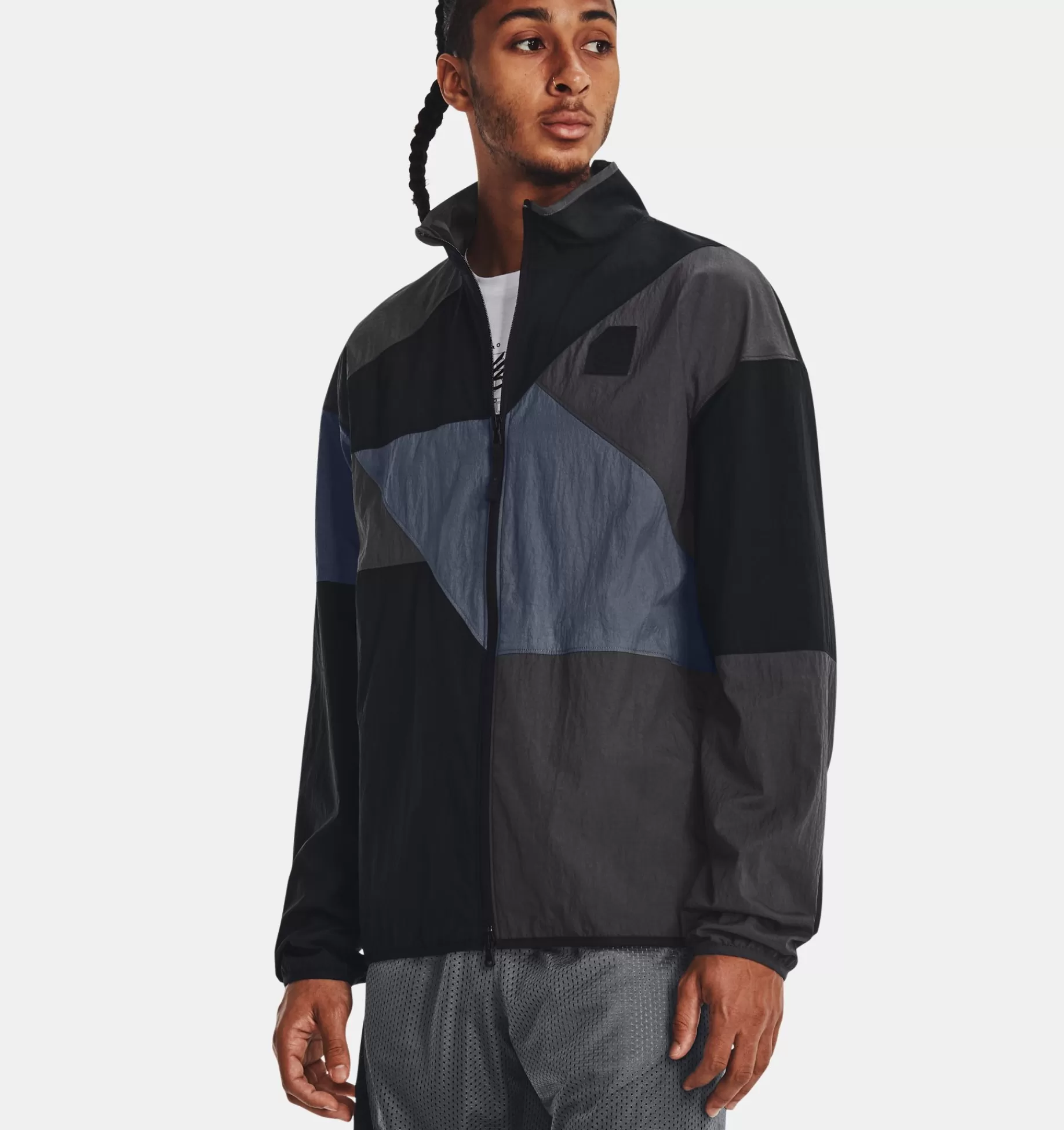 Clearance Under Armour Giacca Curry Full-Zip In Tessuto Da Uomo Black / Jet Gray - 001