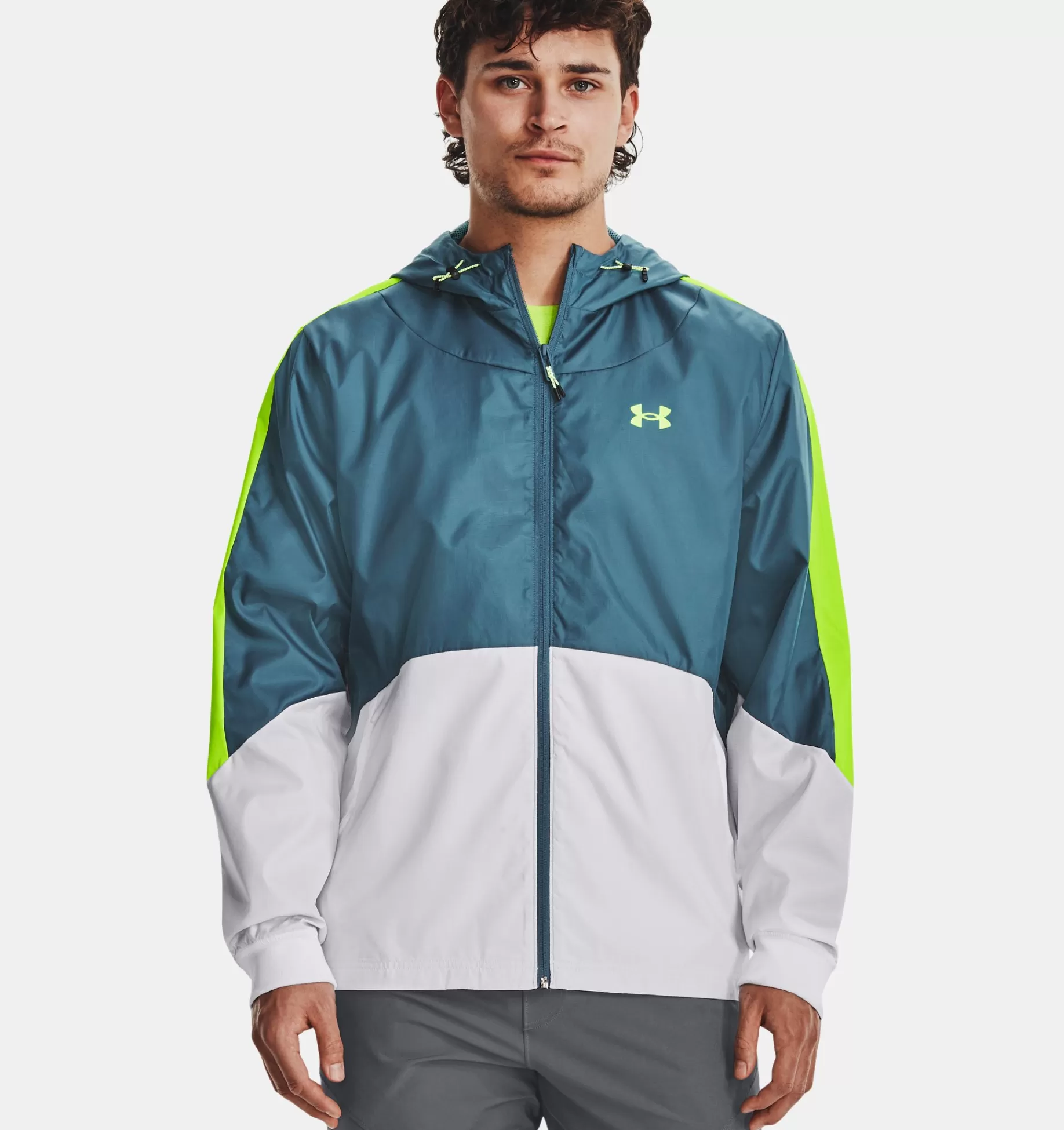 Hot Under Armour Giacca Ua Legacy Windbreaker Da Uomo Static Blue / White - 414