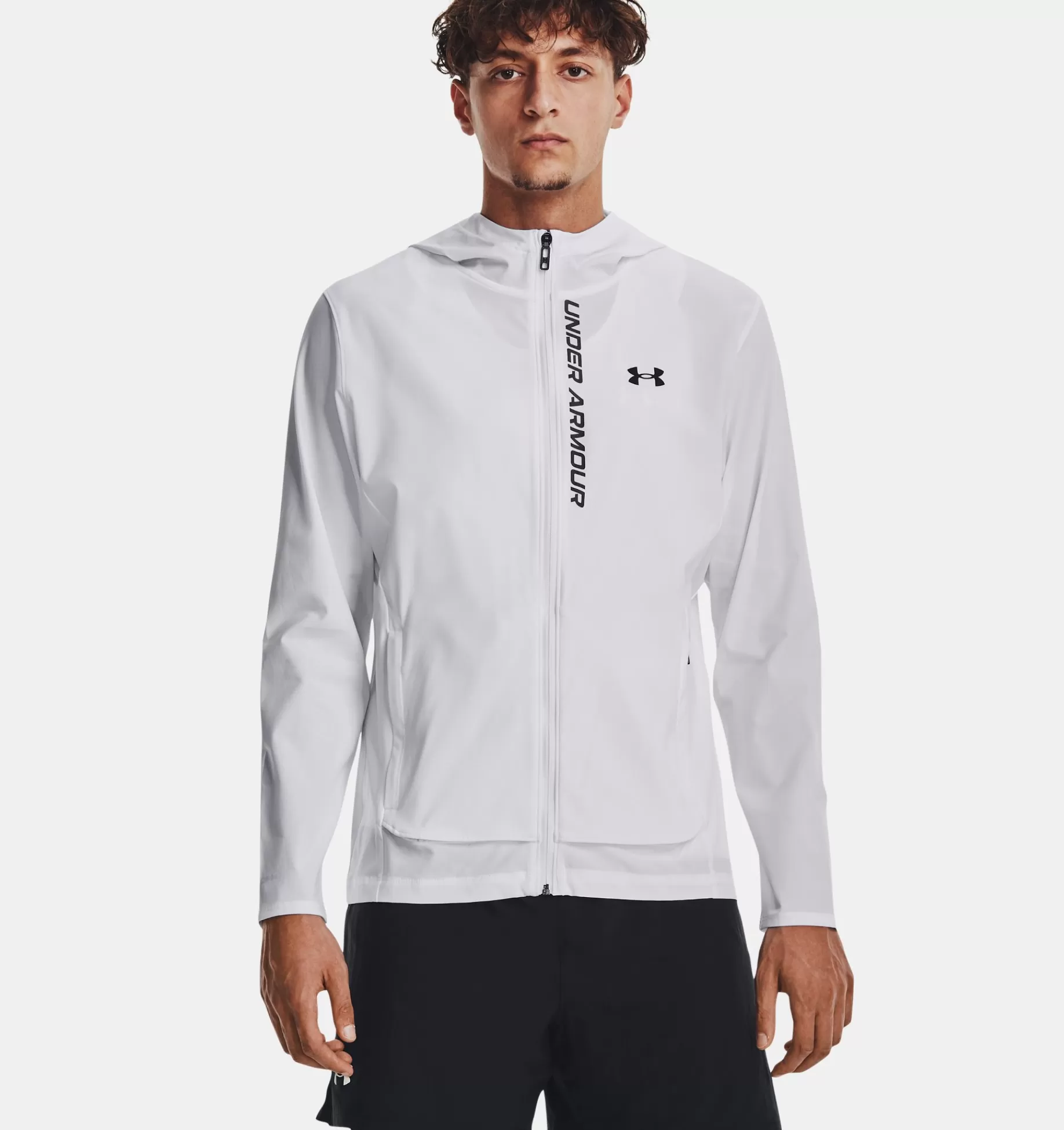 Best Sale Under Armour Giacca Ua Outrun The Storm Da Uomo White / Black - 100