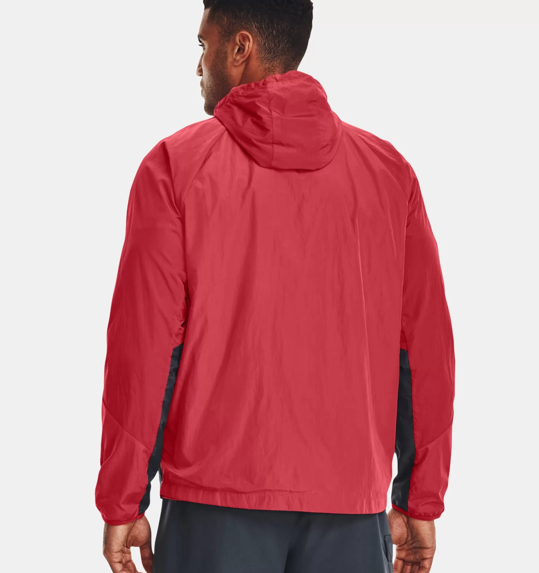 Fashion Under Armour Giacca Ua Rush™ Woven Full Zip Da Uomo Chakra / Reflective - 638