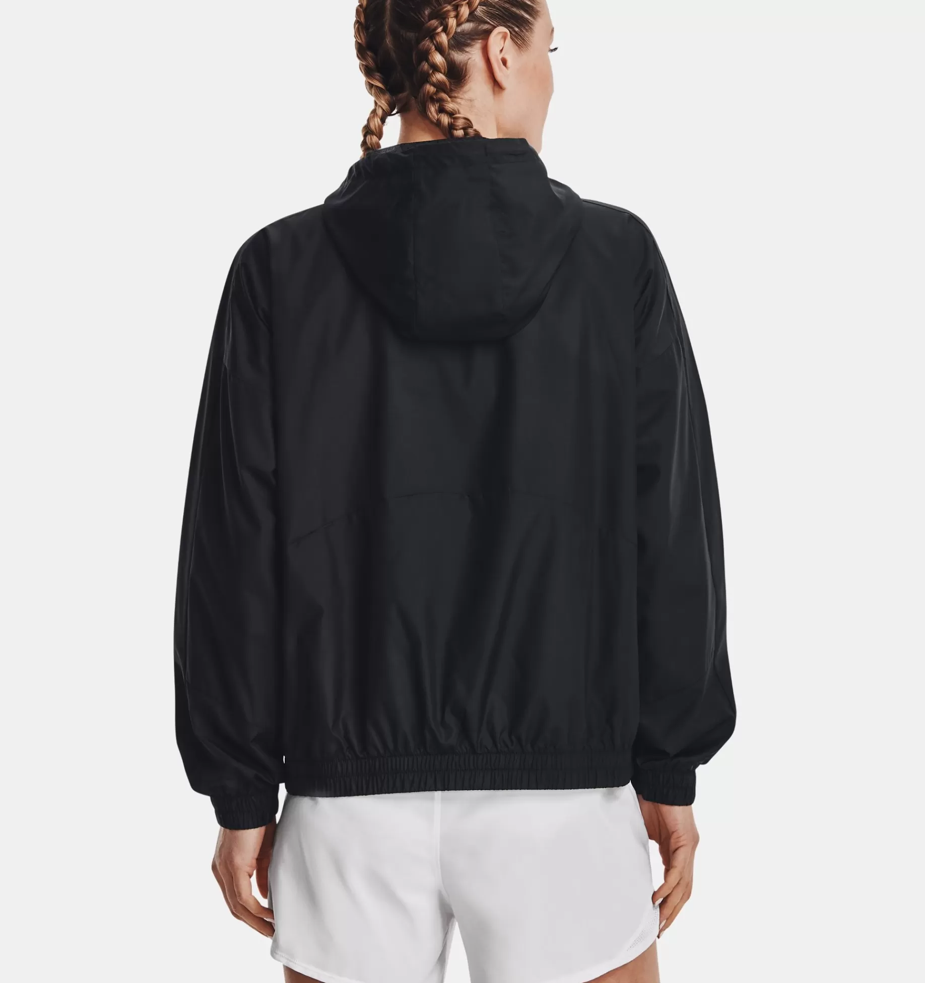 Cheap Under Armour Giacca Ua Rush™ Woven Full-Zip Da Donna Black / White - 001