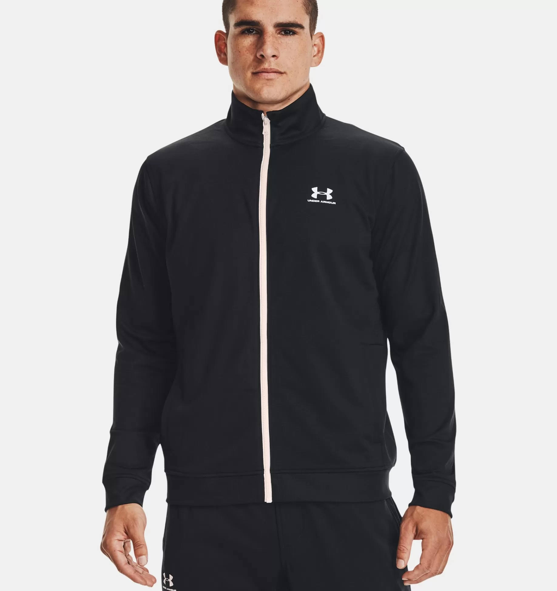 Hot Under Armour Giacca Ua Sportstyle Tricot Da Uomo Black / Onyx White - 002