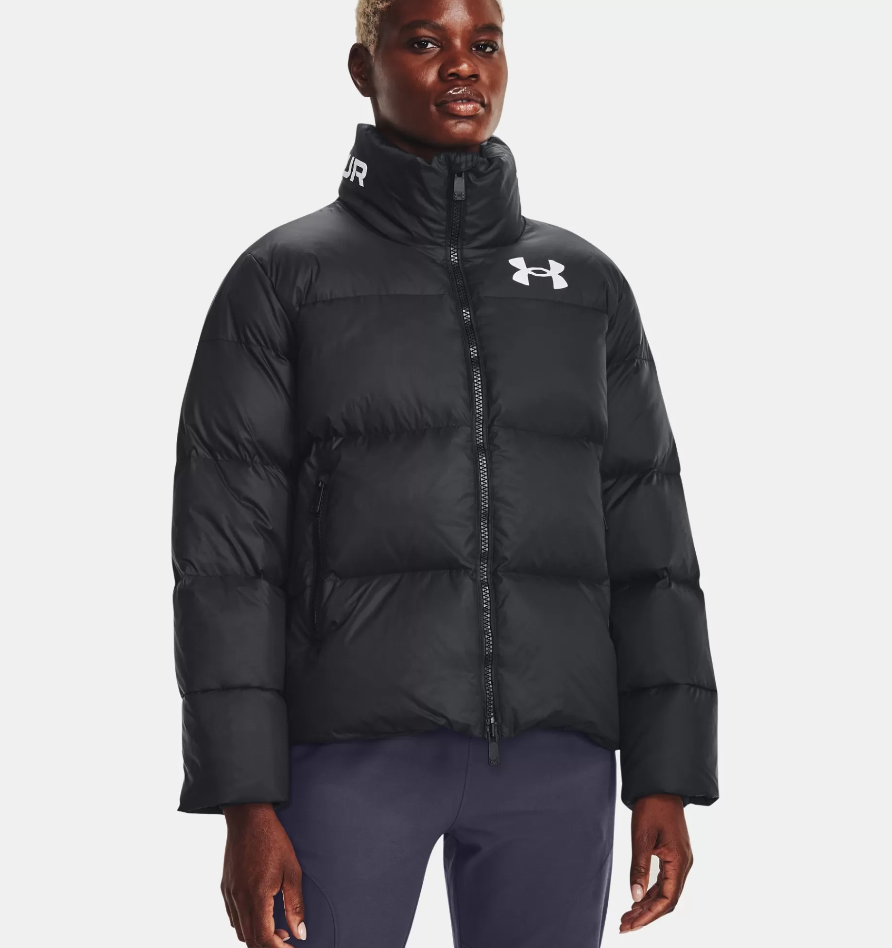 Shop Under Armour Giacca Ua Storm Armour Down Puffer Da Donna Black / White - 001