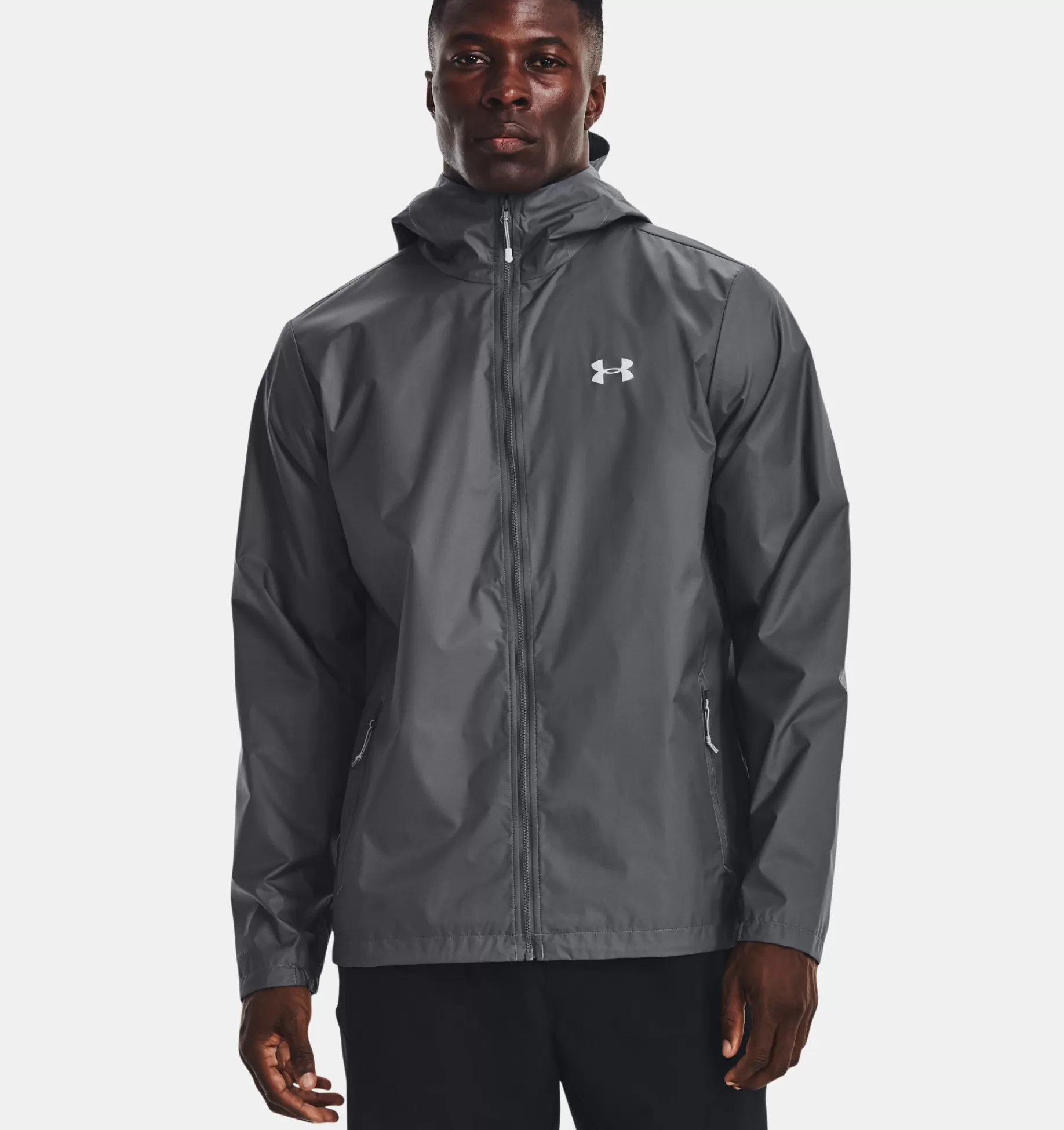 Online Under Armour Giacca Ua Storm Forefront Rain Da Uomo Pitch Gray / Mod Gray - 013