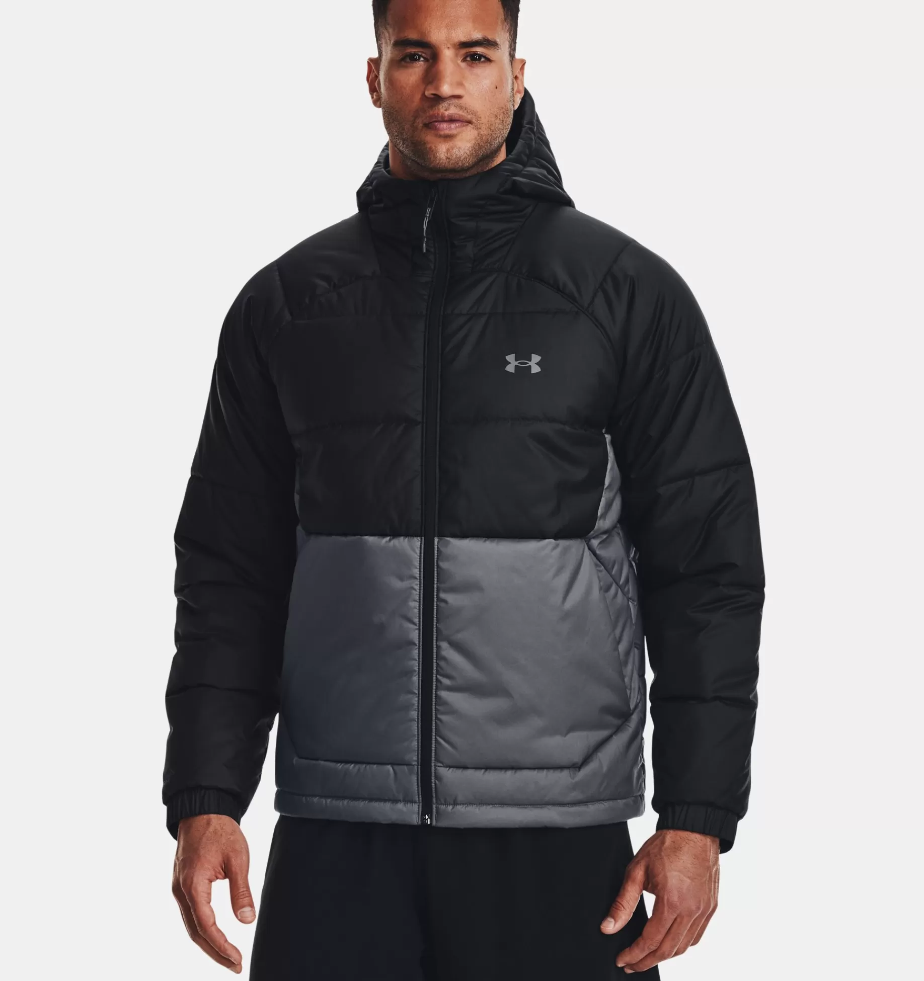 Clearance Under Armour Giacca Ua Storm Insulate Hooded Da Uomo Black / Pitch Gray - 001