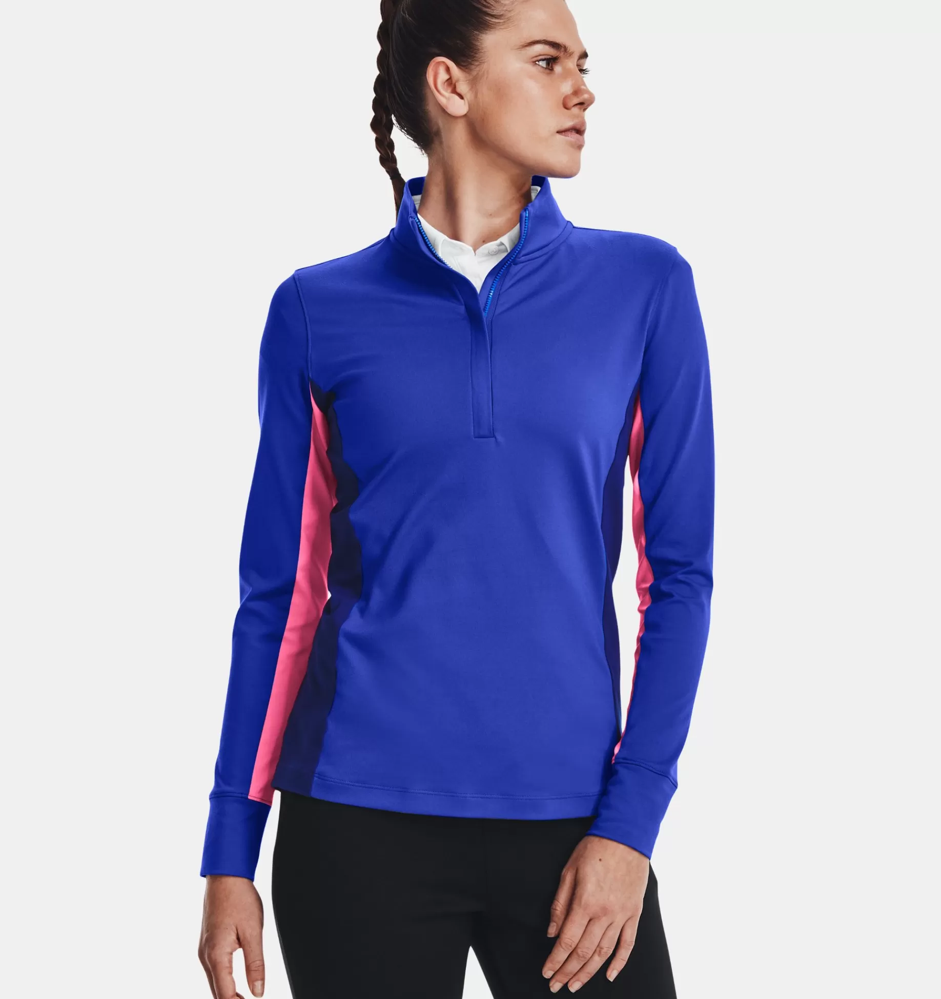 Cheap Under Armour Giacca Ua Storm Midlayer ½ Zip Da Donna Versa Blue / Pink Punk - 486