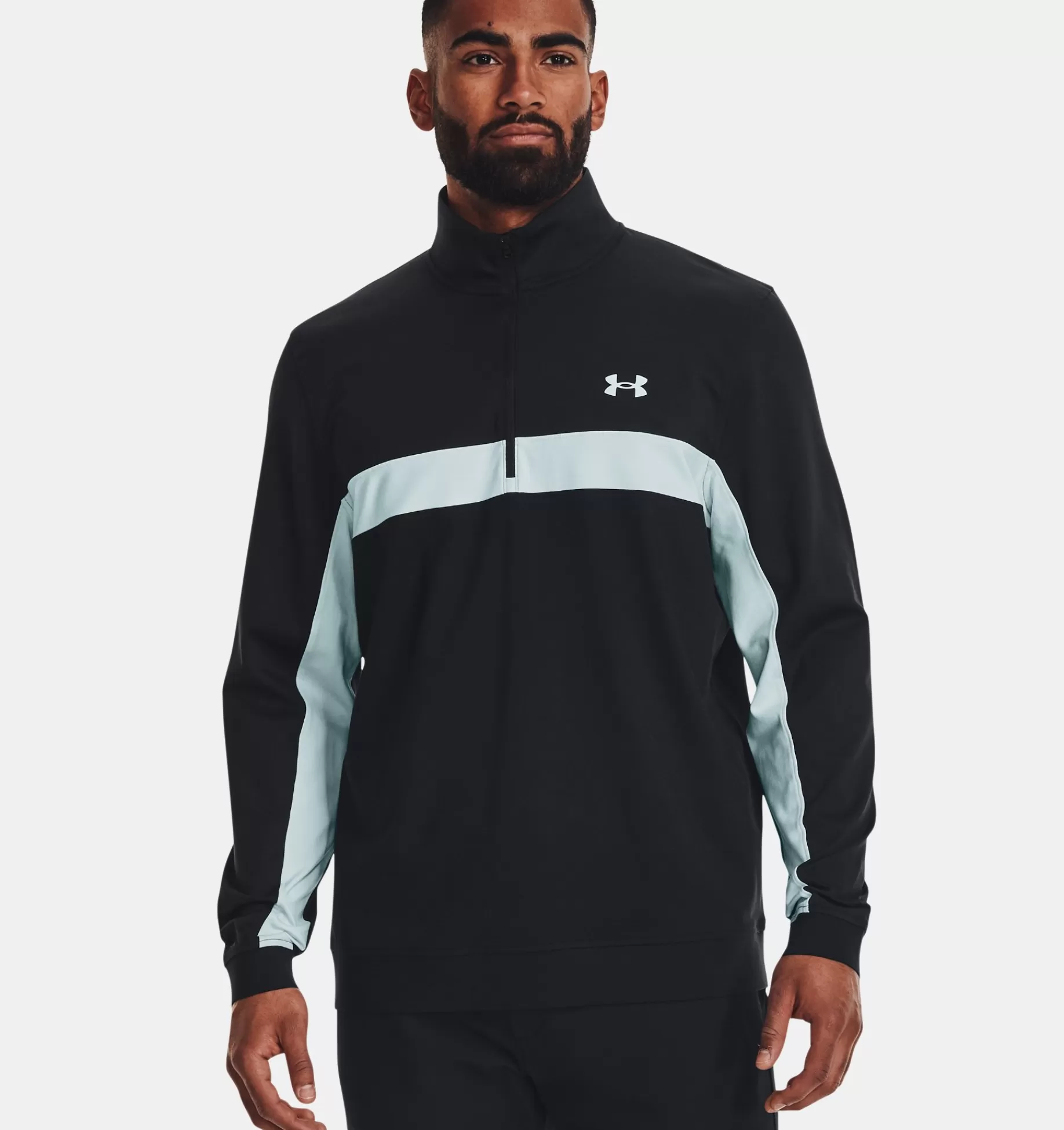 Clearance Under Armour Giacca Ua Storm Midlayer ½ Zip Da Uomo Black / Fuse Teal - 004