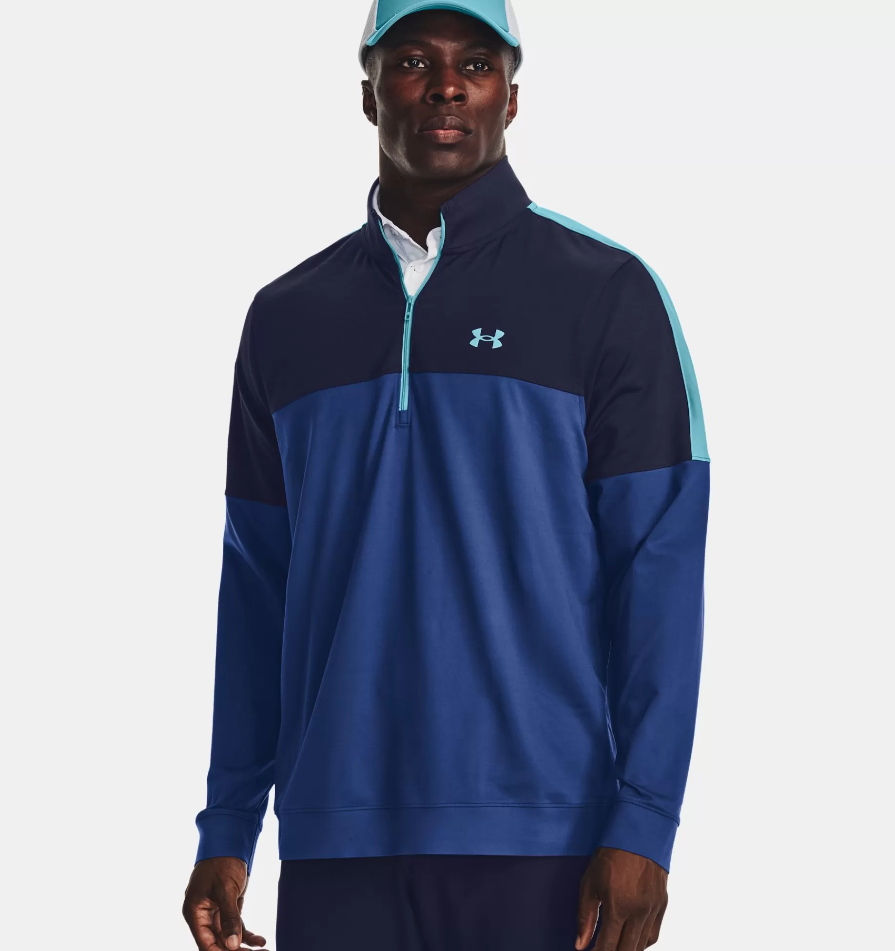 Best Sale Under Armour Giacca Ua Storm Midlayer ½ Zip Da Uomo Blue Mirage / Midnight Navy - 471