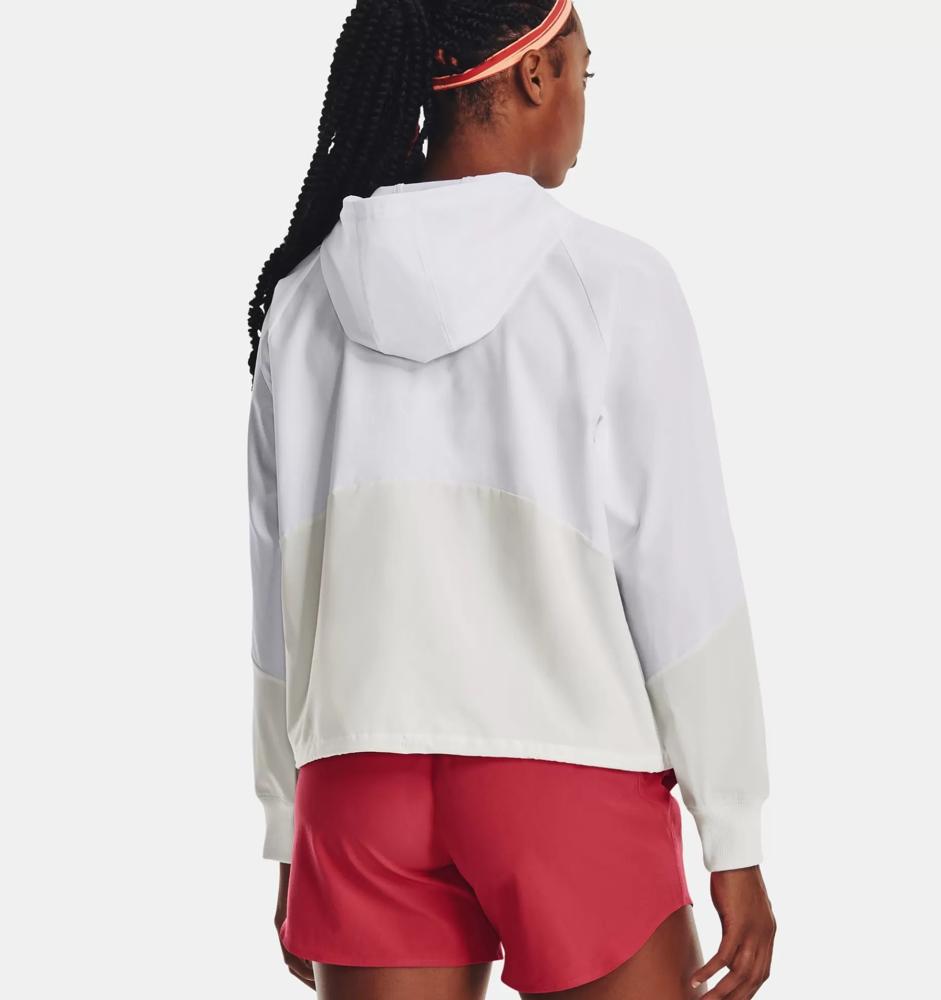 Cheap Under Armour Giacca Ua Woven Full-Zip Da Donna White / Gray Mist - 100