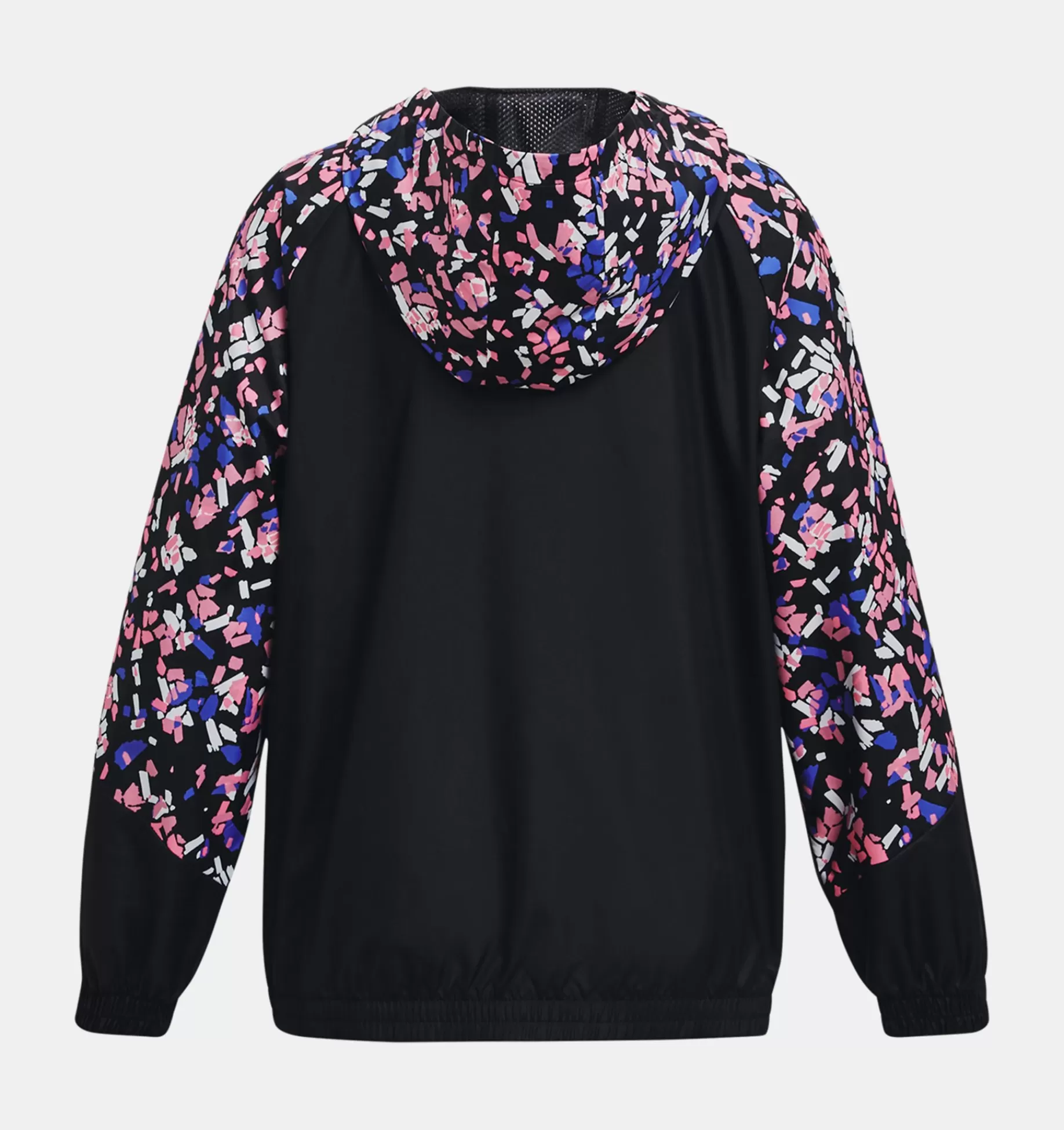 Online Under Armour Giacca Ua Woven Full-Zip Da Ragazza Black / Pink Punk - 002