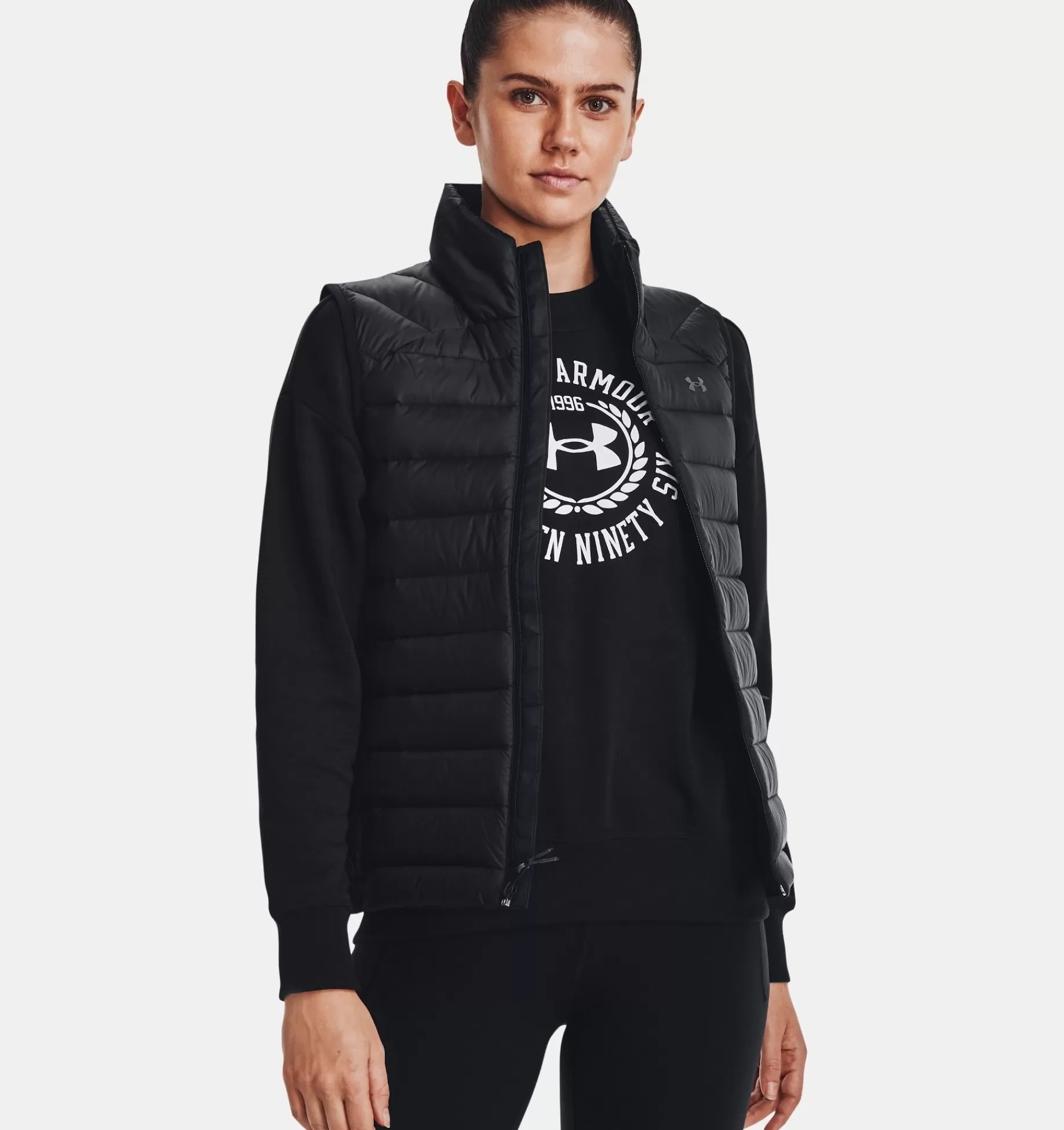 Shop Under Armour Gilet Ua Storm Armour Down 2.0 Da Donna Black / Pitch Gray - 001