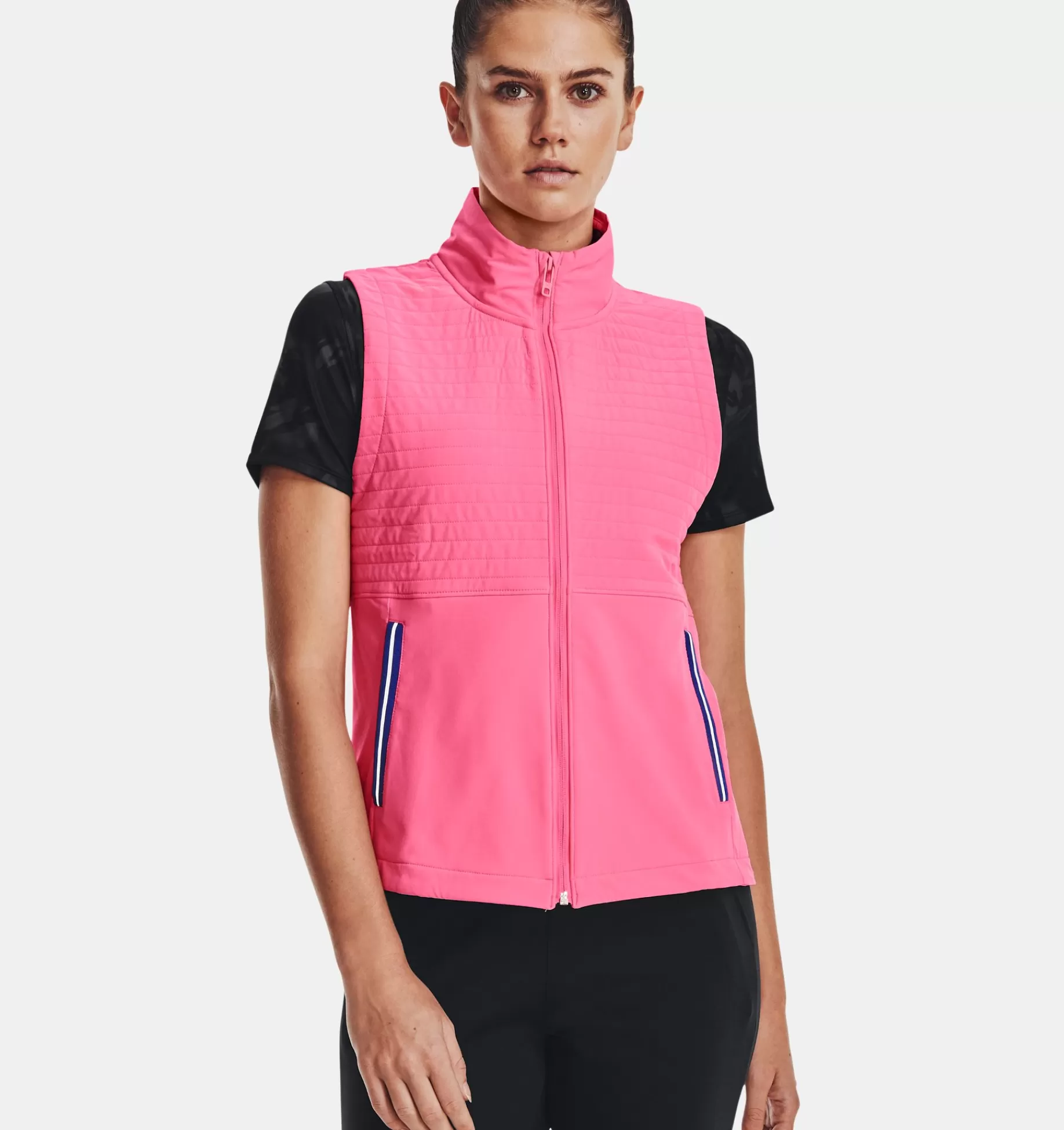 Hot Under Armour Gilet Ua Storm Revo Da Donna Pink Punk / Metallic Silver - 640