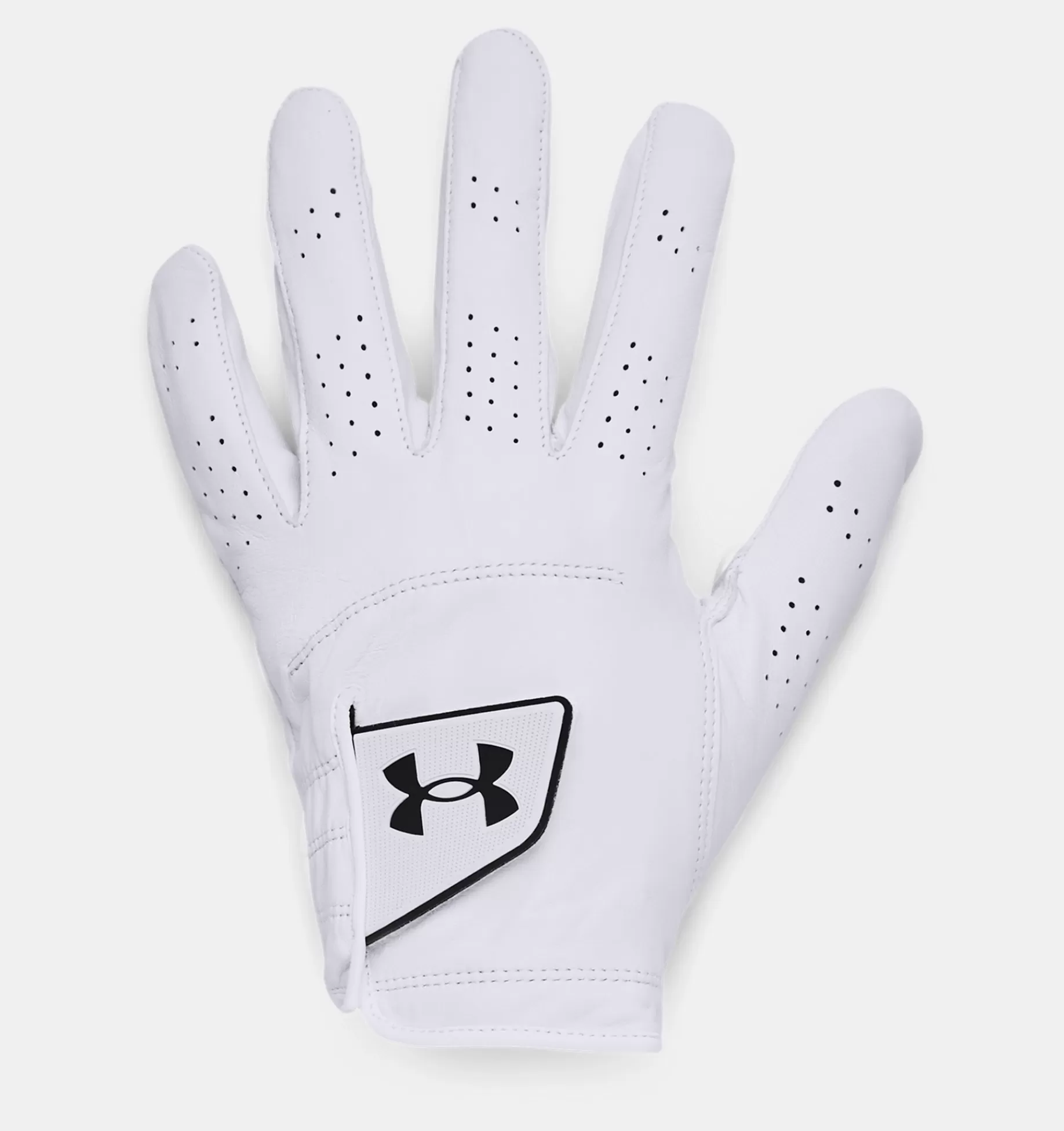 Clearance Under Armour Guanto Ua Spieth Tour Da Uomo White / Black - 100