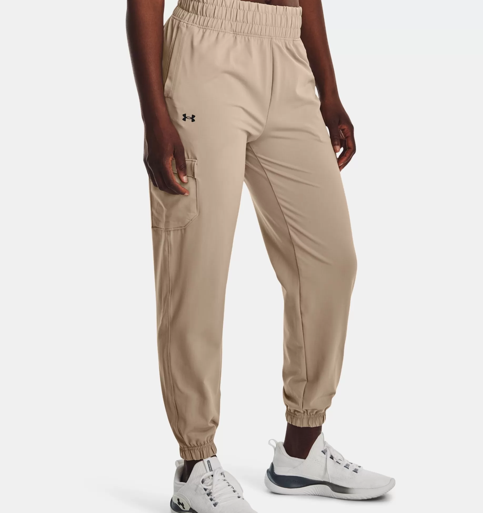 Discount Under Armour Jogger Cargo Ua Meridian Da Donna Sahara / Black - 236