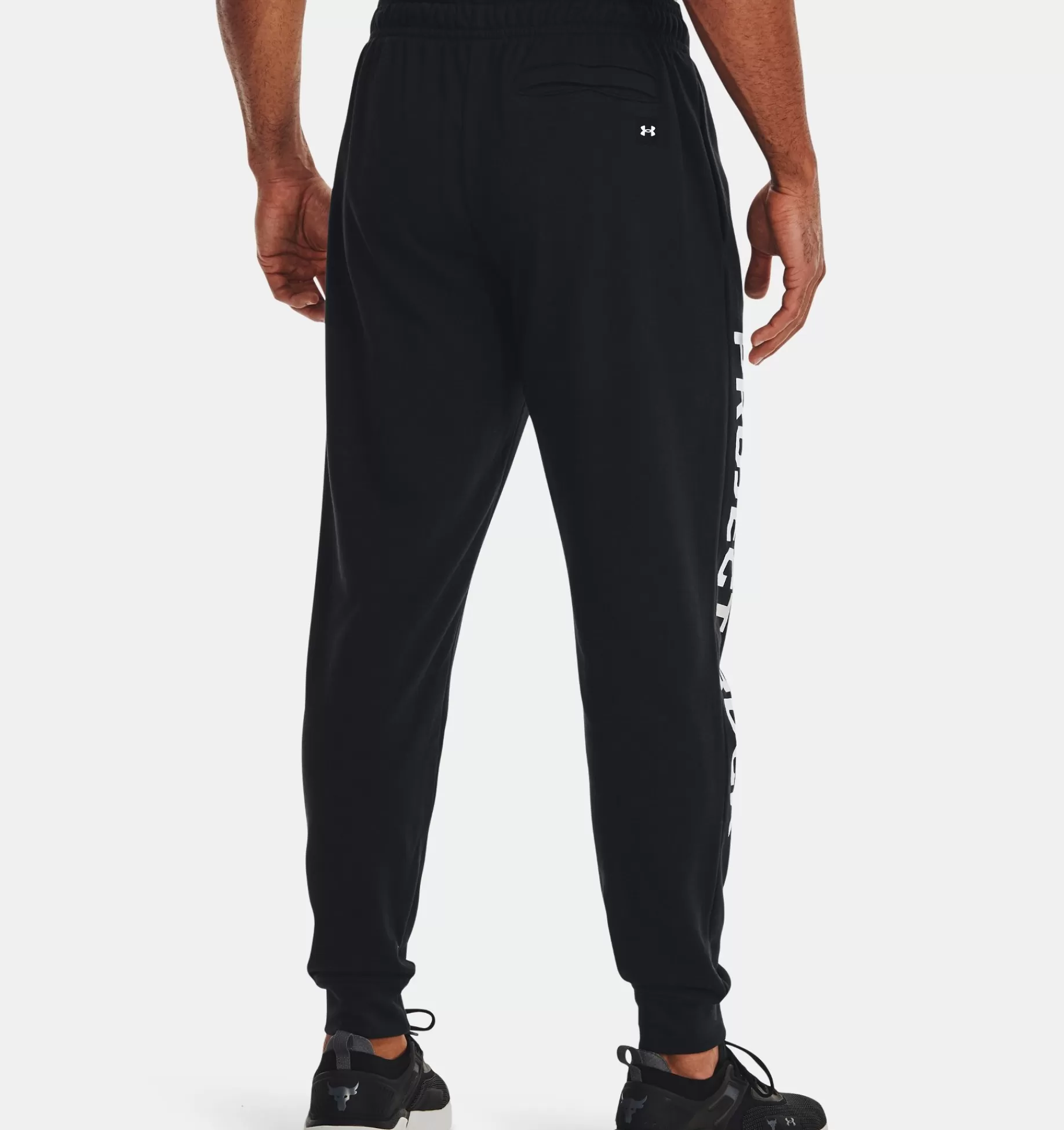 Online Under Armour Jogger Project Rock Terry Da Uomo Black / White - 001