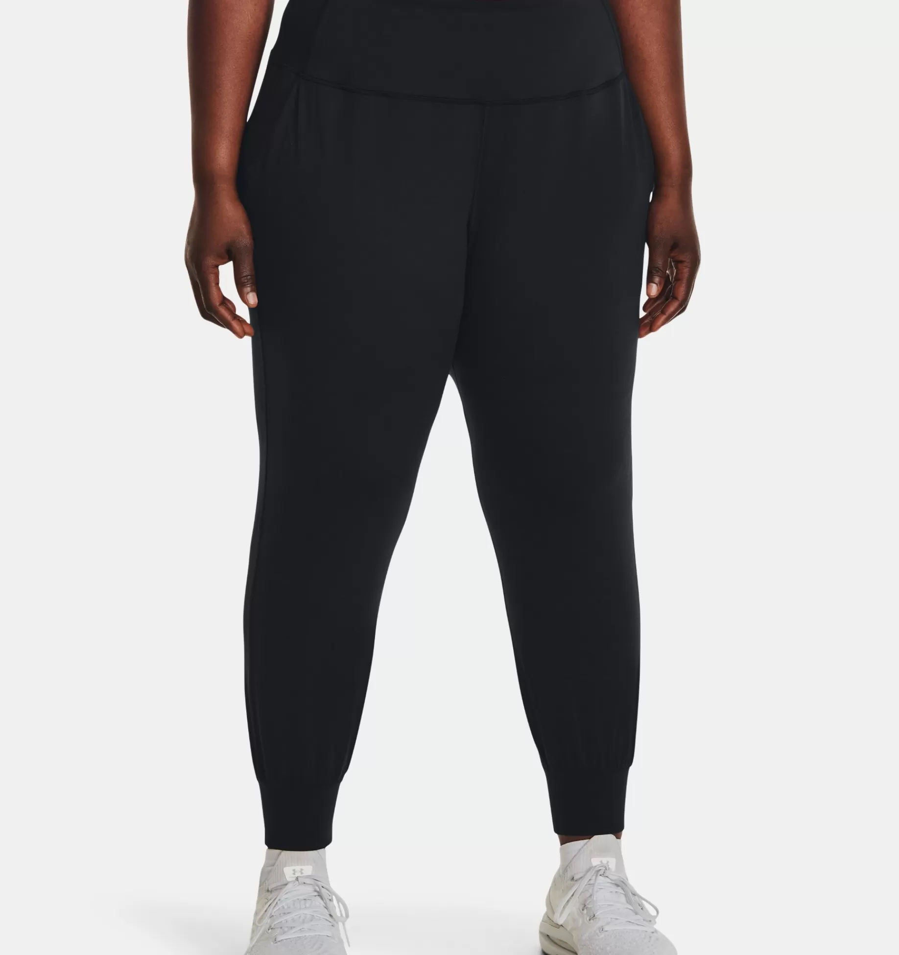 New Under Armour Jogger Ua Meridian Da Donna Black / Metallic Silver - 001