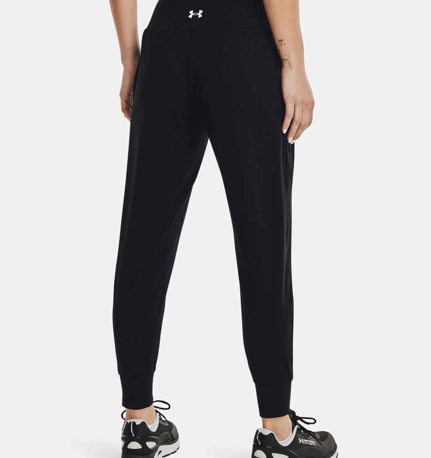 Fashion Under Armour Jogger Ua Meridian Da Donna Black / Metallic Silver - 001