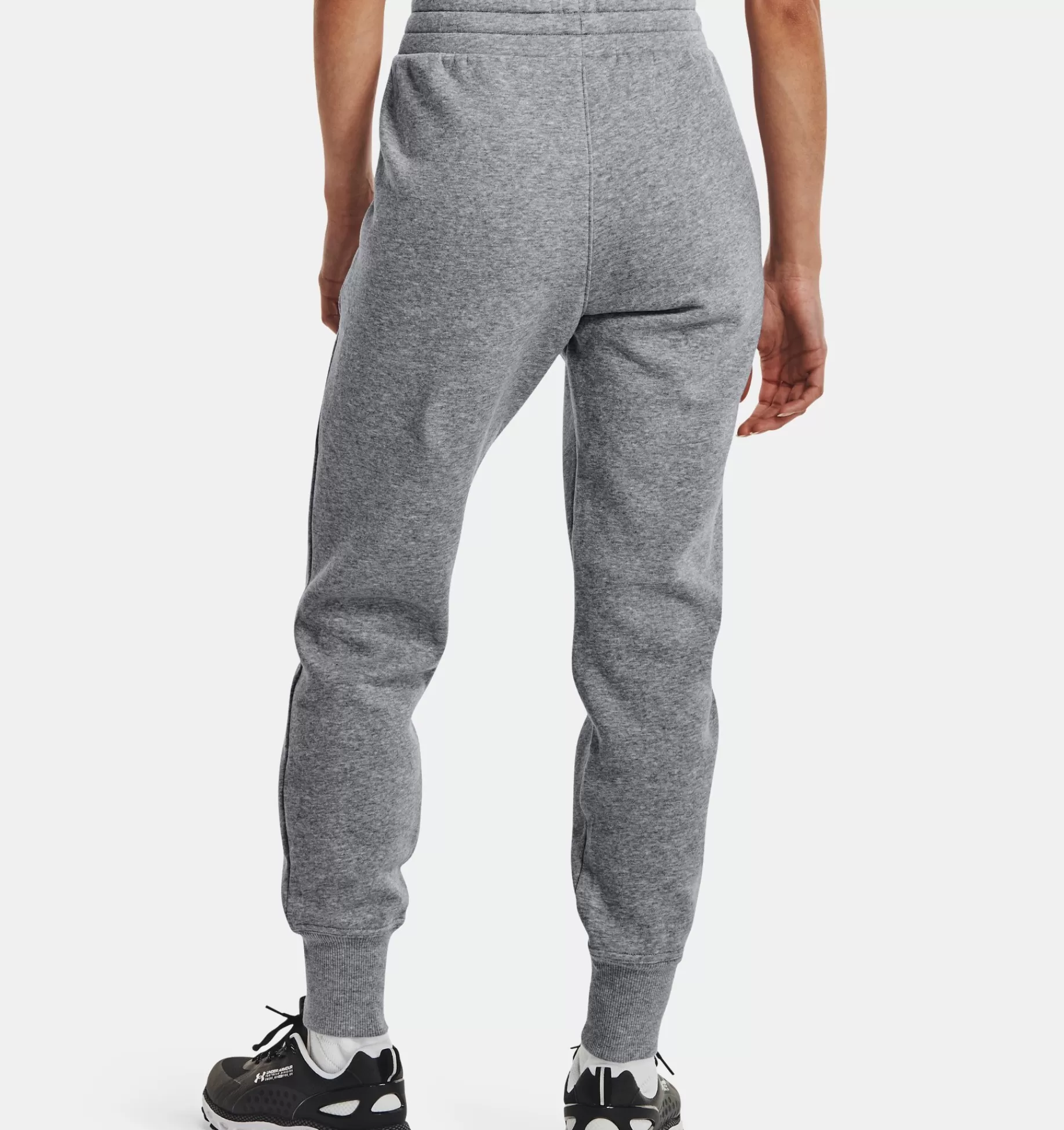 Sale Under Armour Jogger Ua Rival Fleece Da Donna Steel Medium Heather / Black - 035