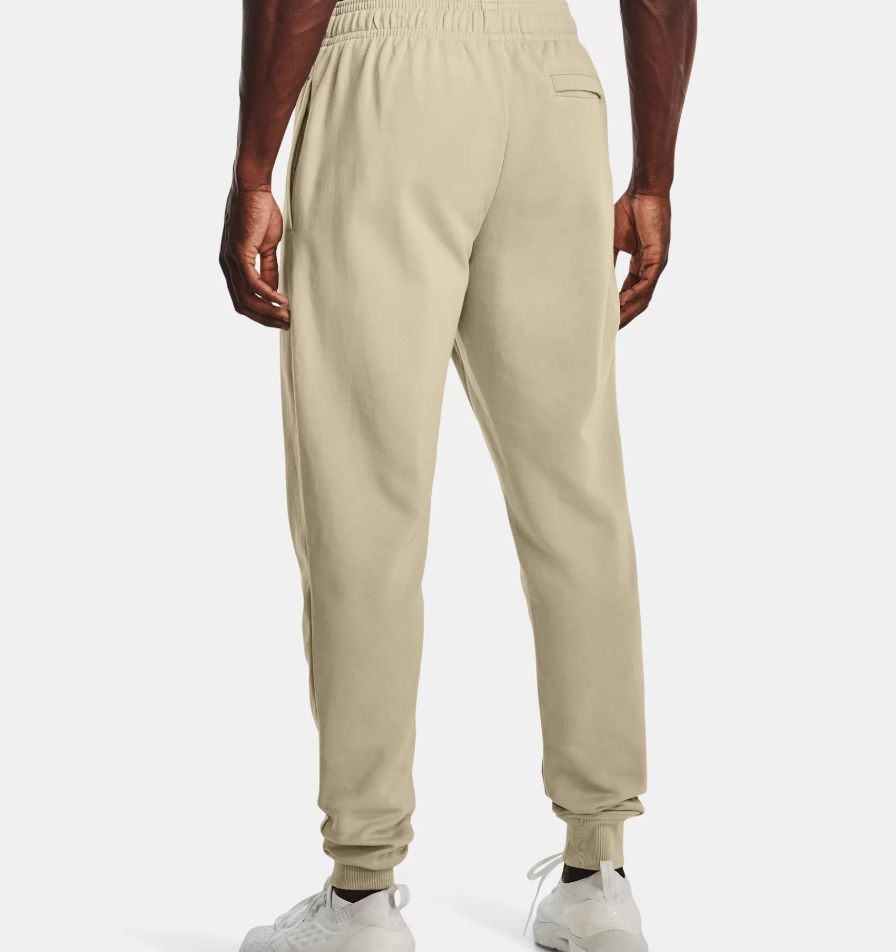 Cheap Under Armour Jogger Ua Rival Fleece Da Uomo Khaki Base / Onyx White - 290