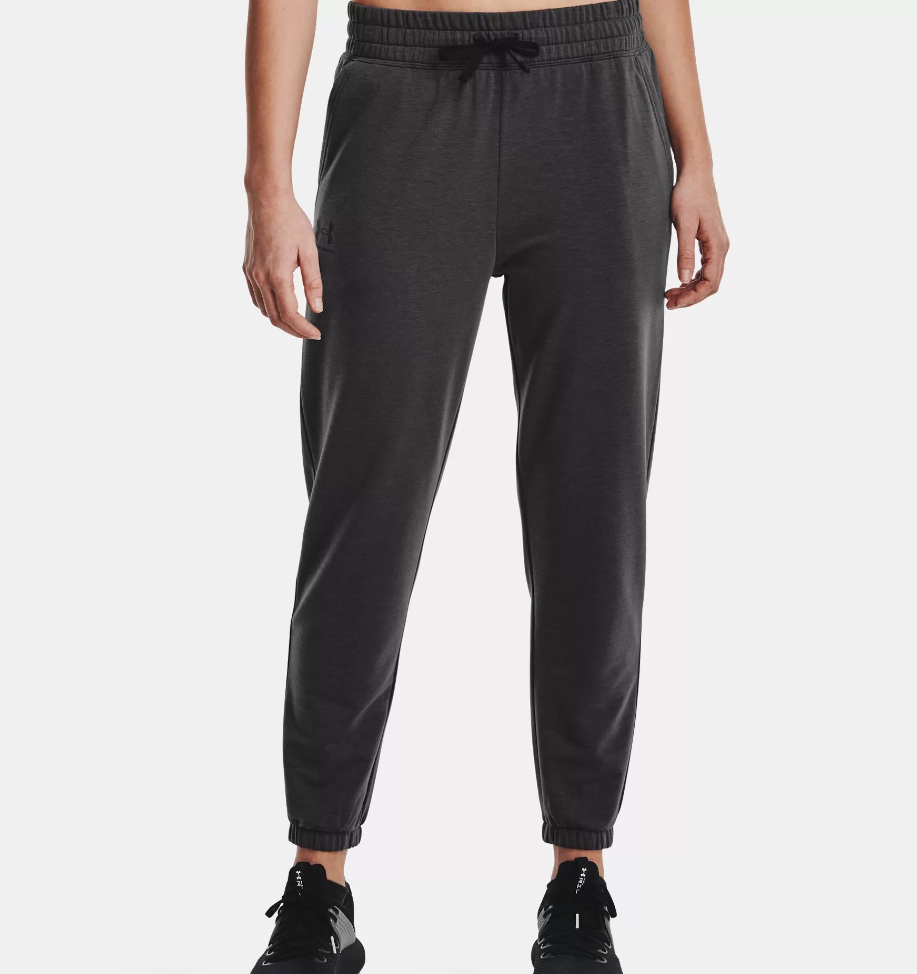 Cheap Under Armour Jogger Ua Rival Terry Da Donna Jet Gray / Black - 010