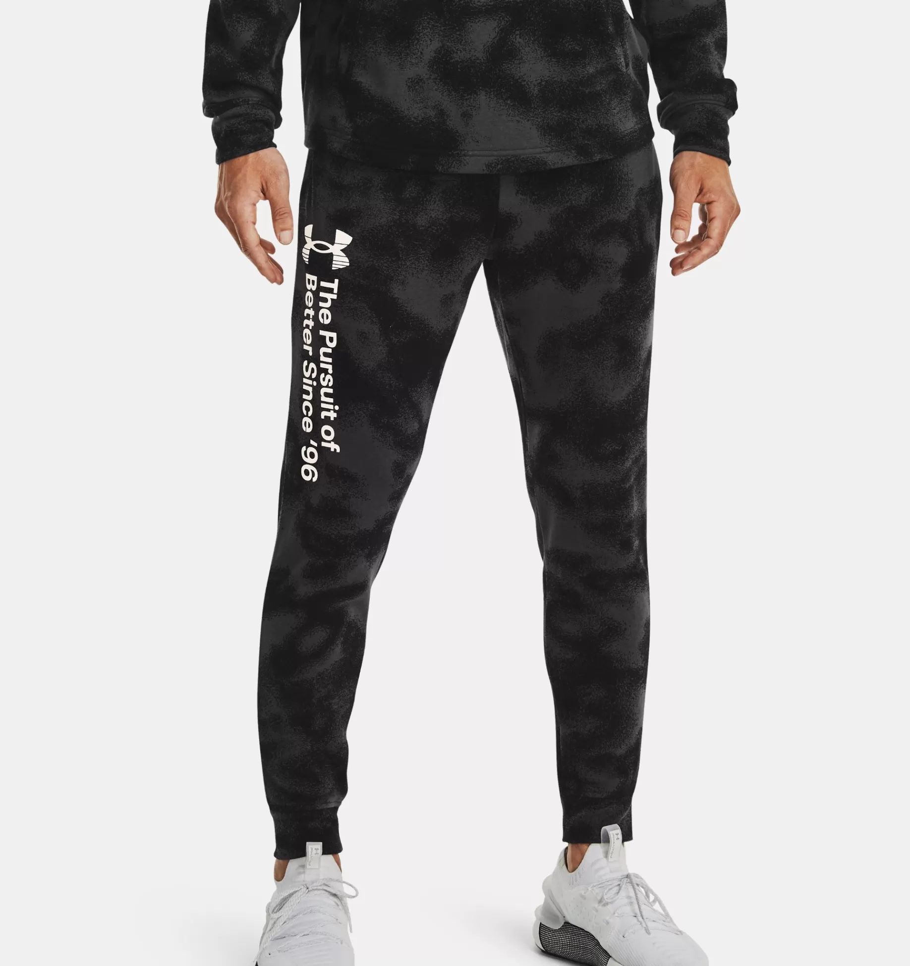 Flash Sale Under Armour Jogger Ua Rival Terry Da Uomo Black / Jet Gray - 001