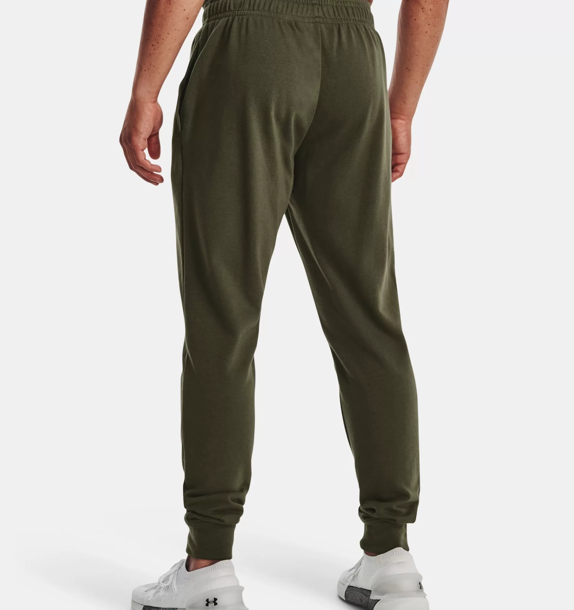 Outlet Under Armour Jogger Ua Rival Terry Da Uomo Marine Od Green / Onyx White - 390