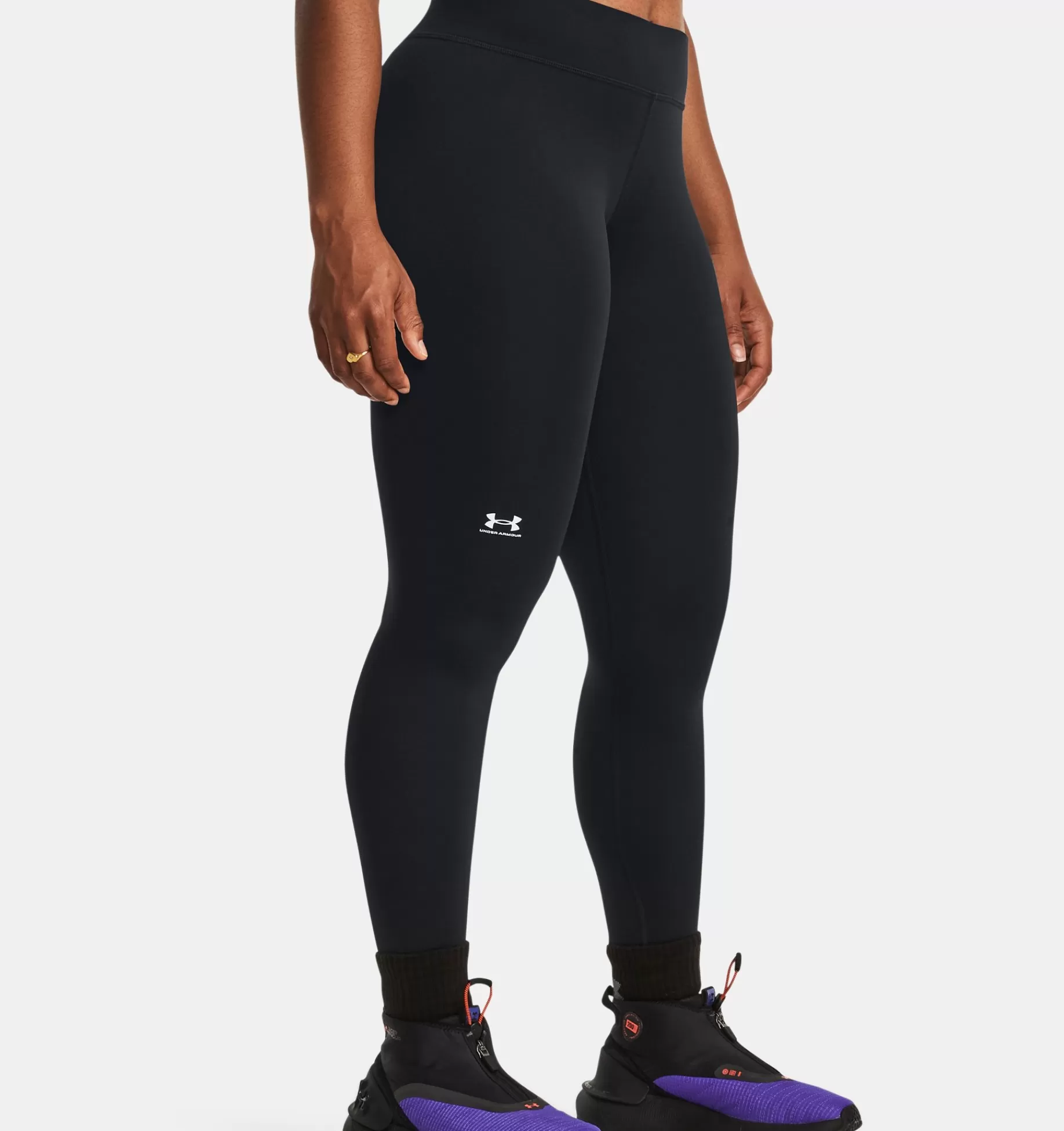 Store Under Armour Leggings Coldgear® Authentics Da Donna Black / White - 001