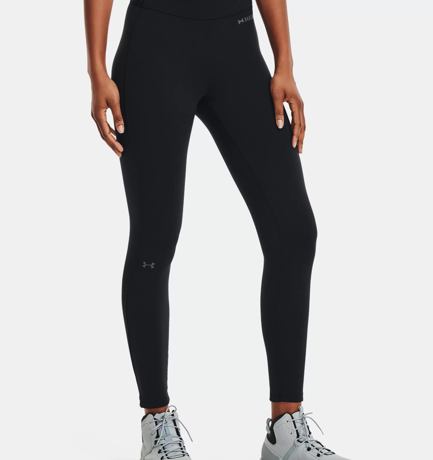 Outlet Under Armour Leggings Coldgear® Base 3.0 Da Donna Black / Pitch Gray - 001