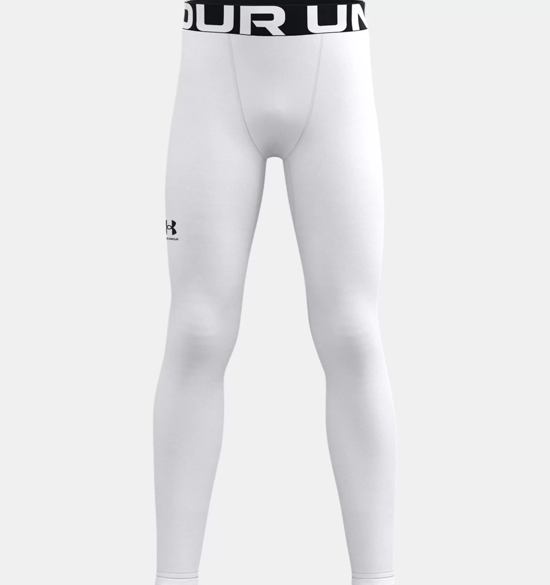 Discount Under Armour Leggings Coldgear® Da Ragazzo White / Black - 100