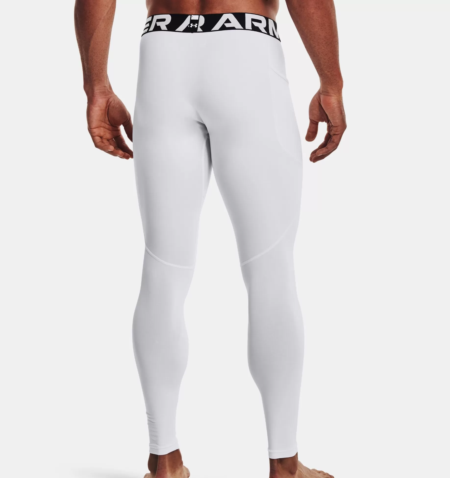 Store Under Armour Leggings Coldgear® Da Uomo White / Black - 100