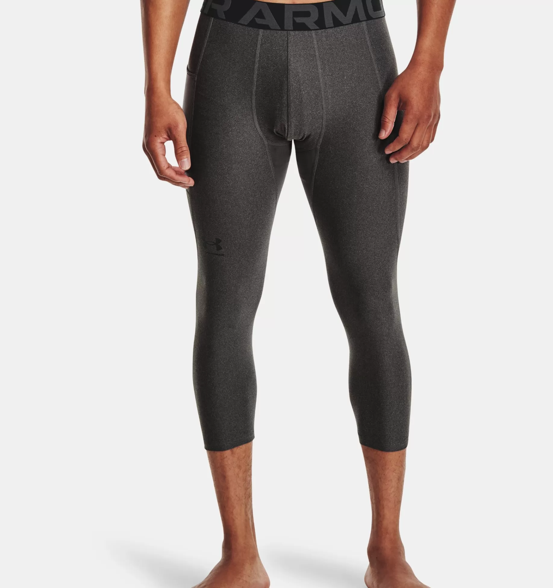 Fashion Under Armour Leggings Heatgear® Armour ¾ Da Uomo Carbon Heather / Black - 090