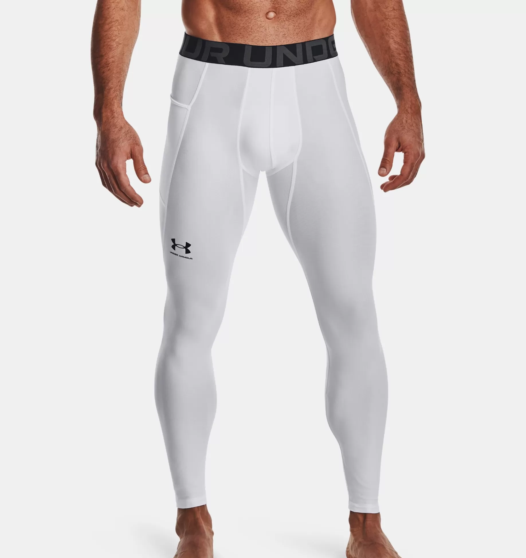 Flash Sale Under Armour Leggings Heatgear® Armour Da Uomo White / Black - 100