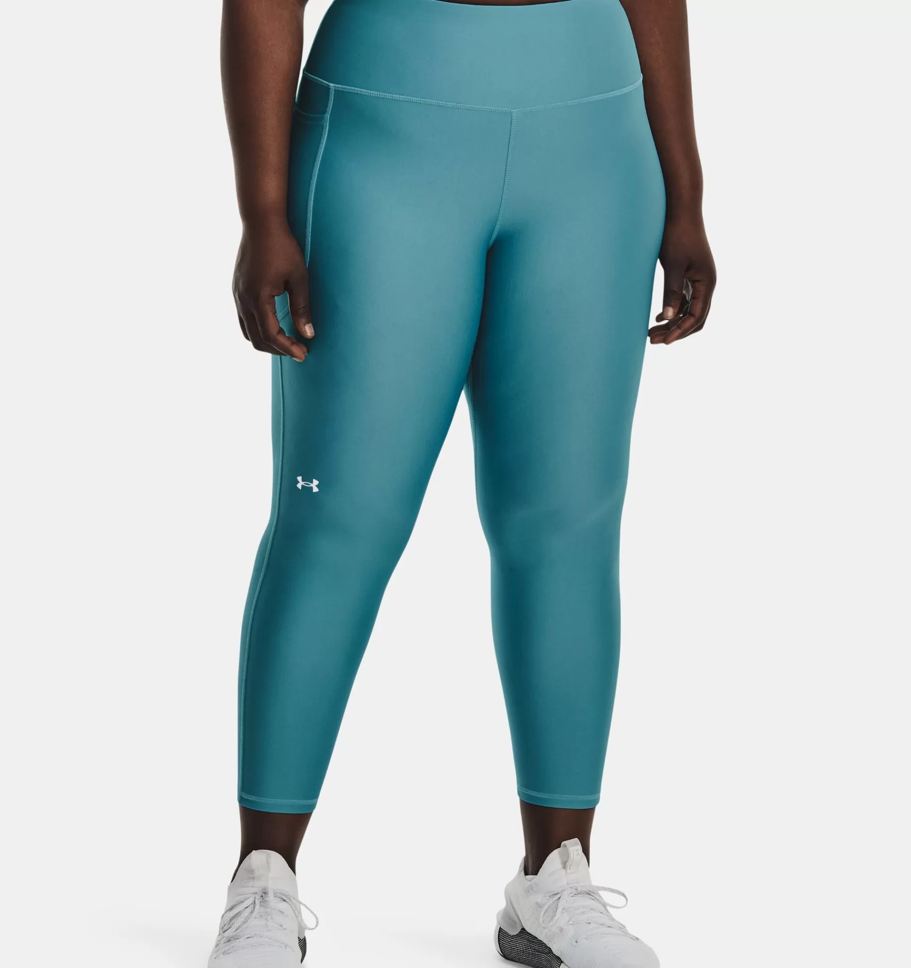 Discount Under Armour Leggings Heatgear® Armour Hi-Rise 7/8 Da Donna Glacier Blue / White - 433