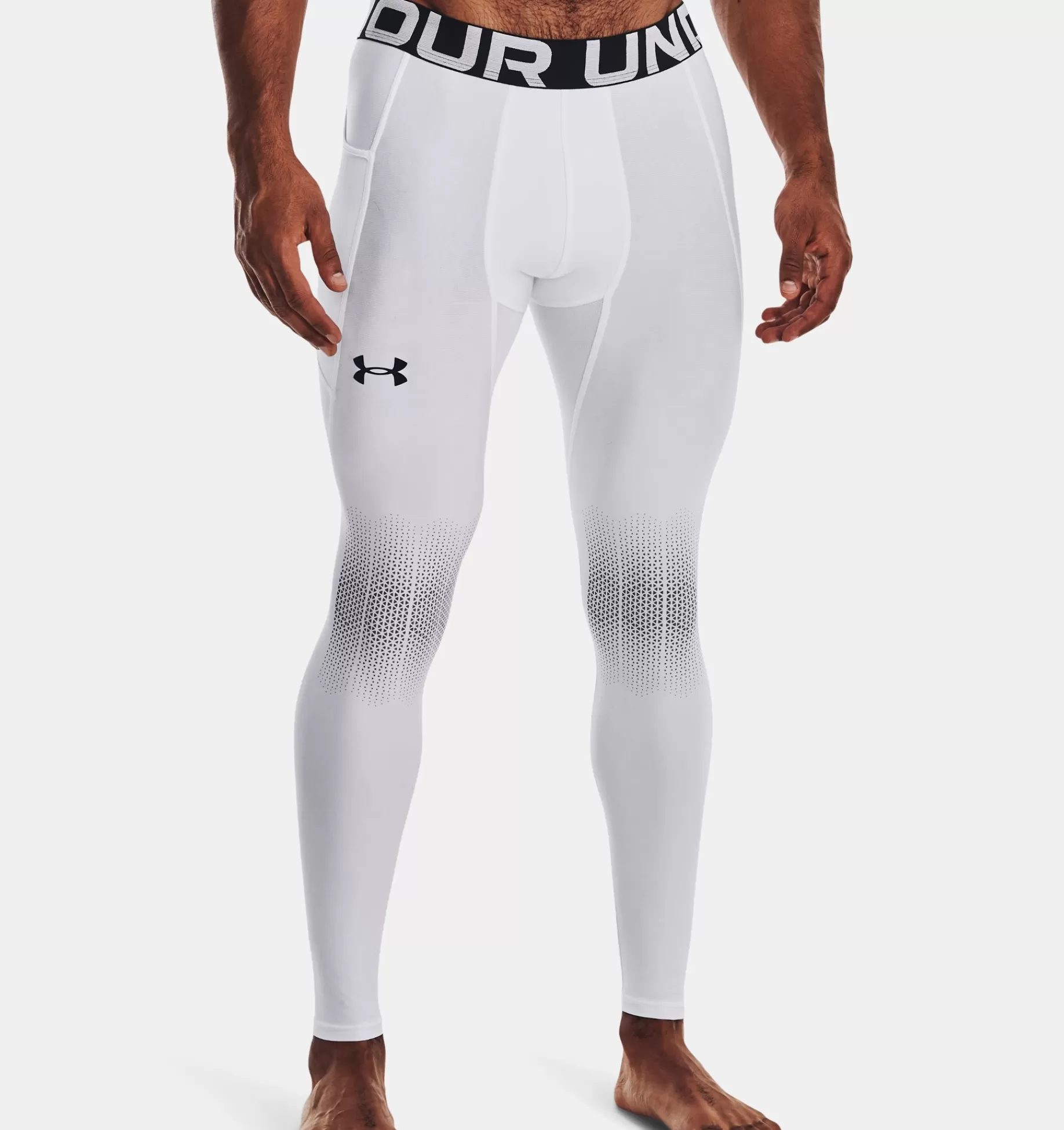 Flash Sale Under Armour Leggings Heatgear® Armourprint Da Uomo White / Black - 100